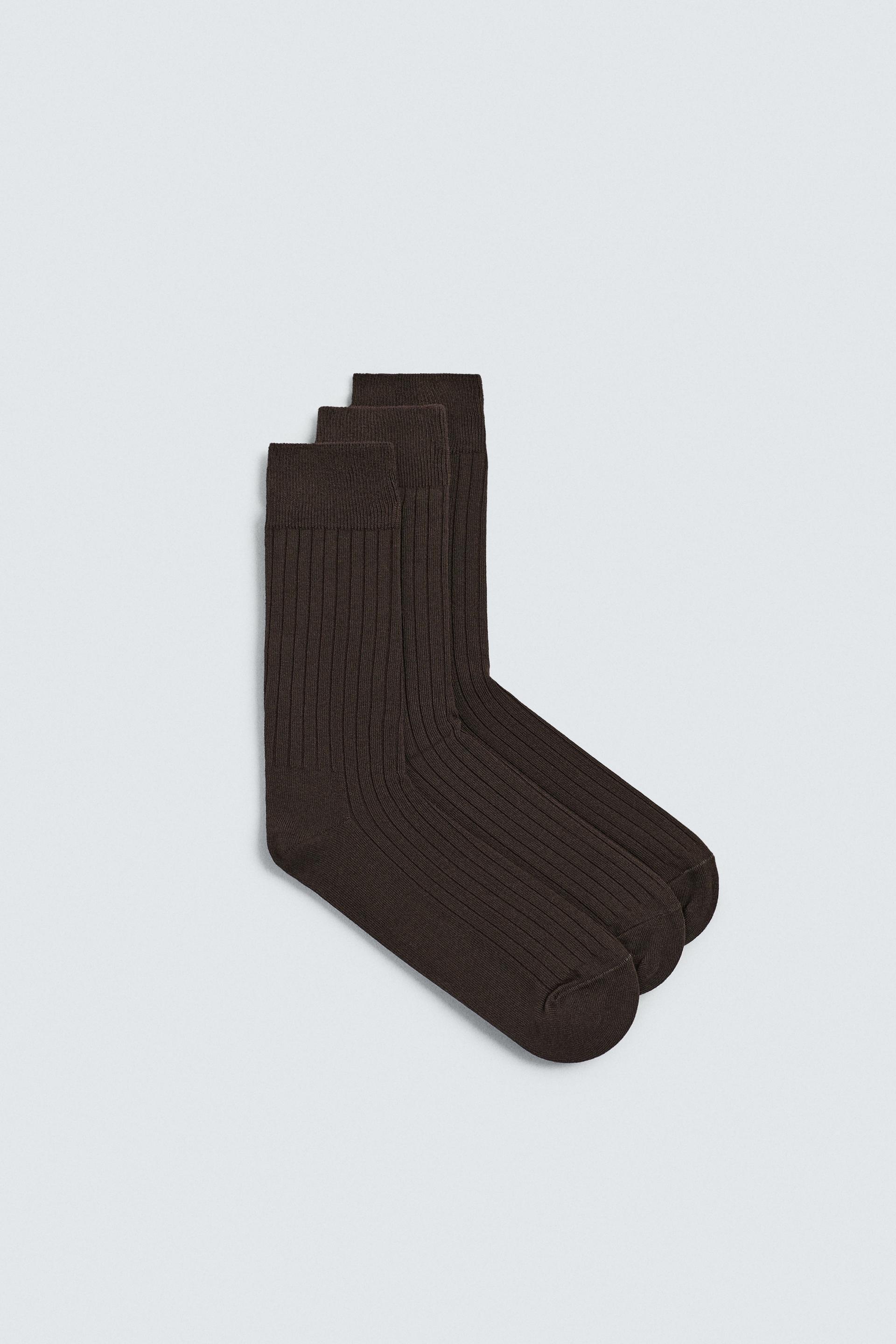 3-PACK RIBBED SOCKS by ZARA
