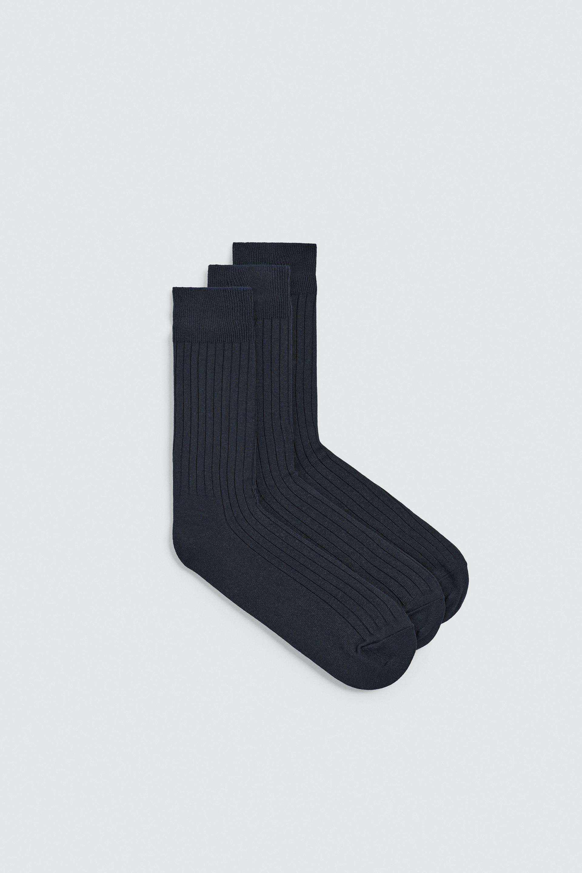 3-PACK RIBBED SOCKS by ZARA