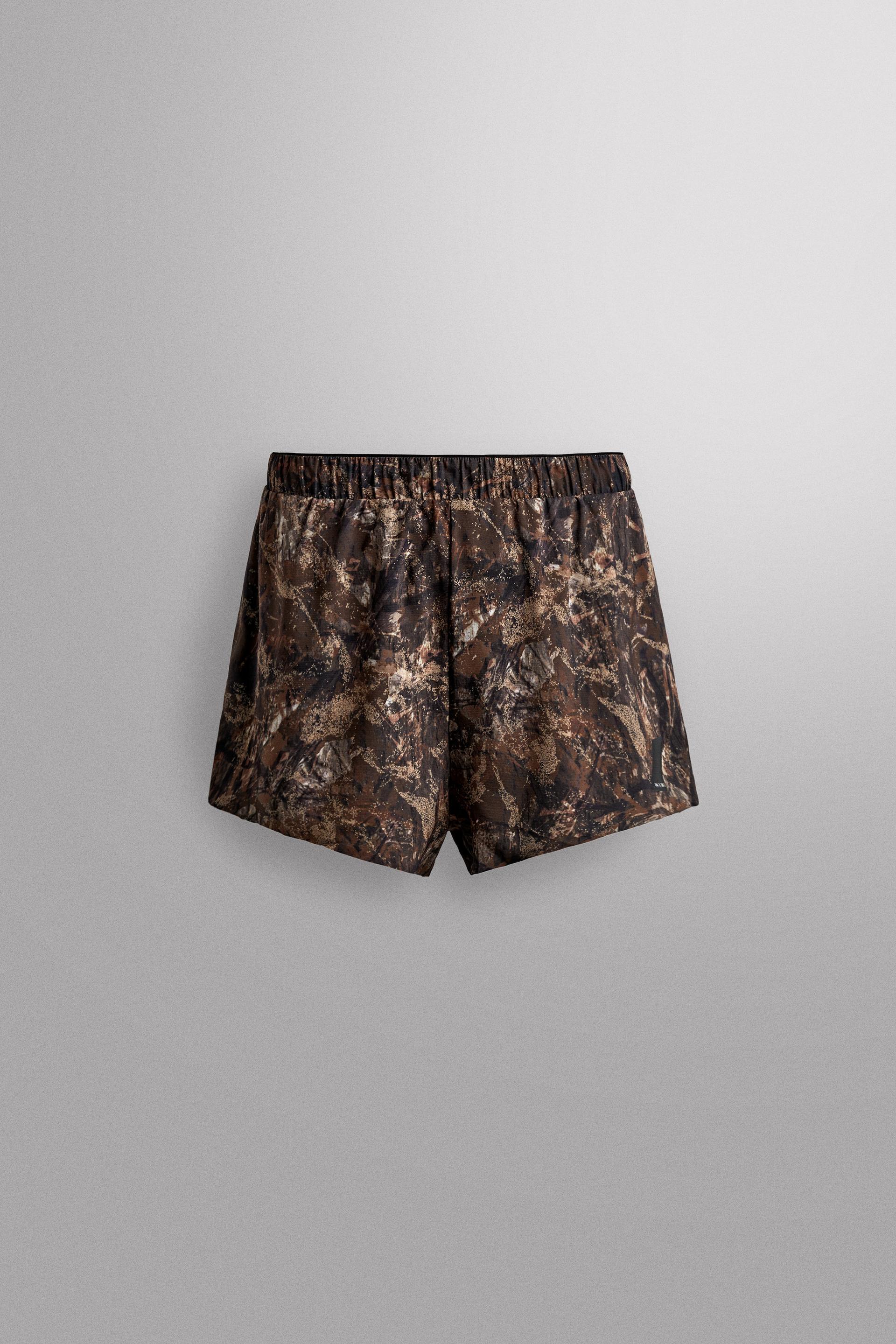 3" RUNNING SHORTS WITH TREE PRINT by ZARA