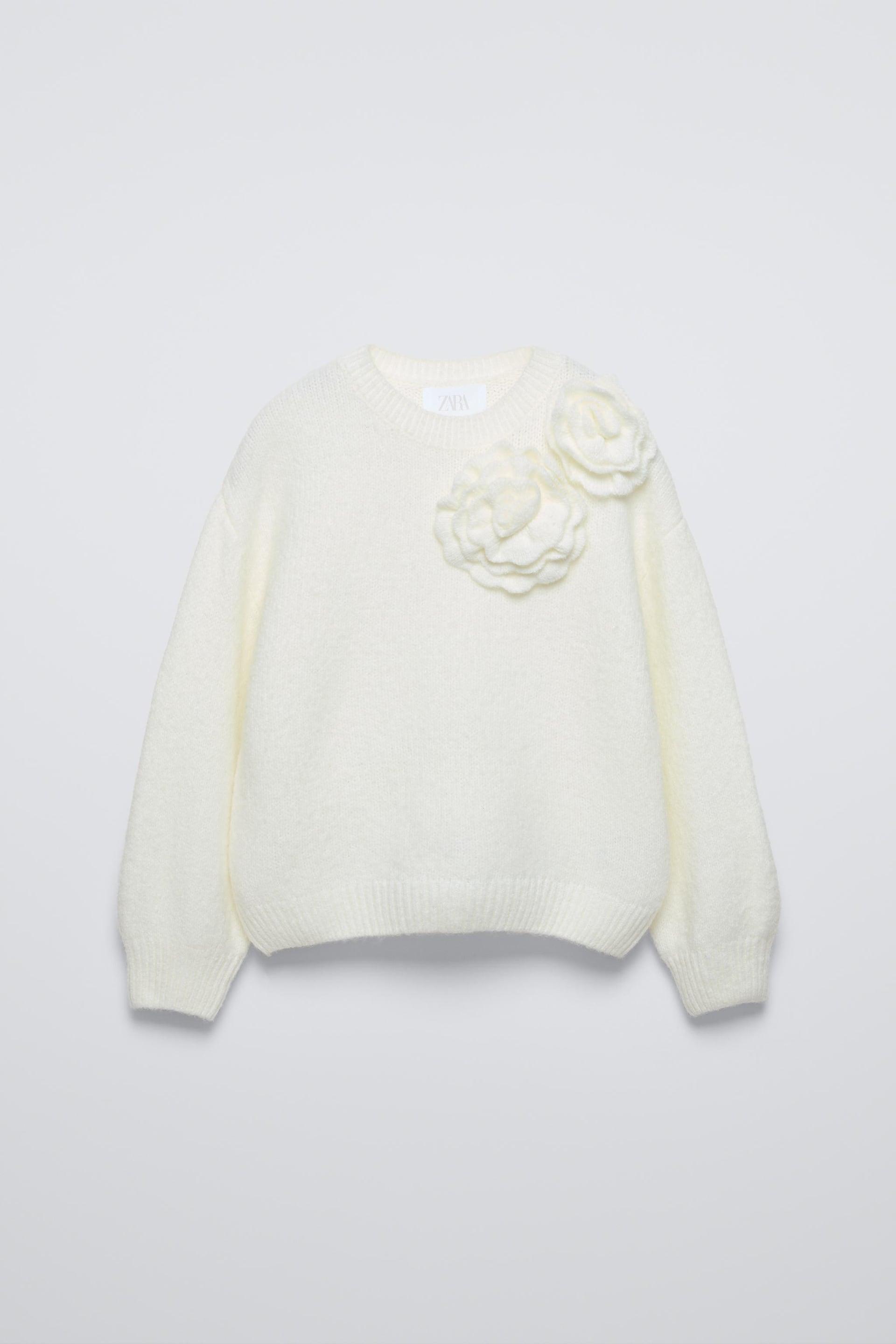 3D FLOWERS SWEATER by ZARA