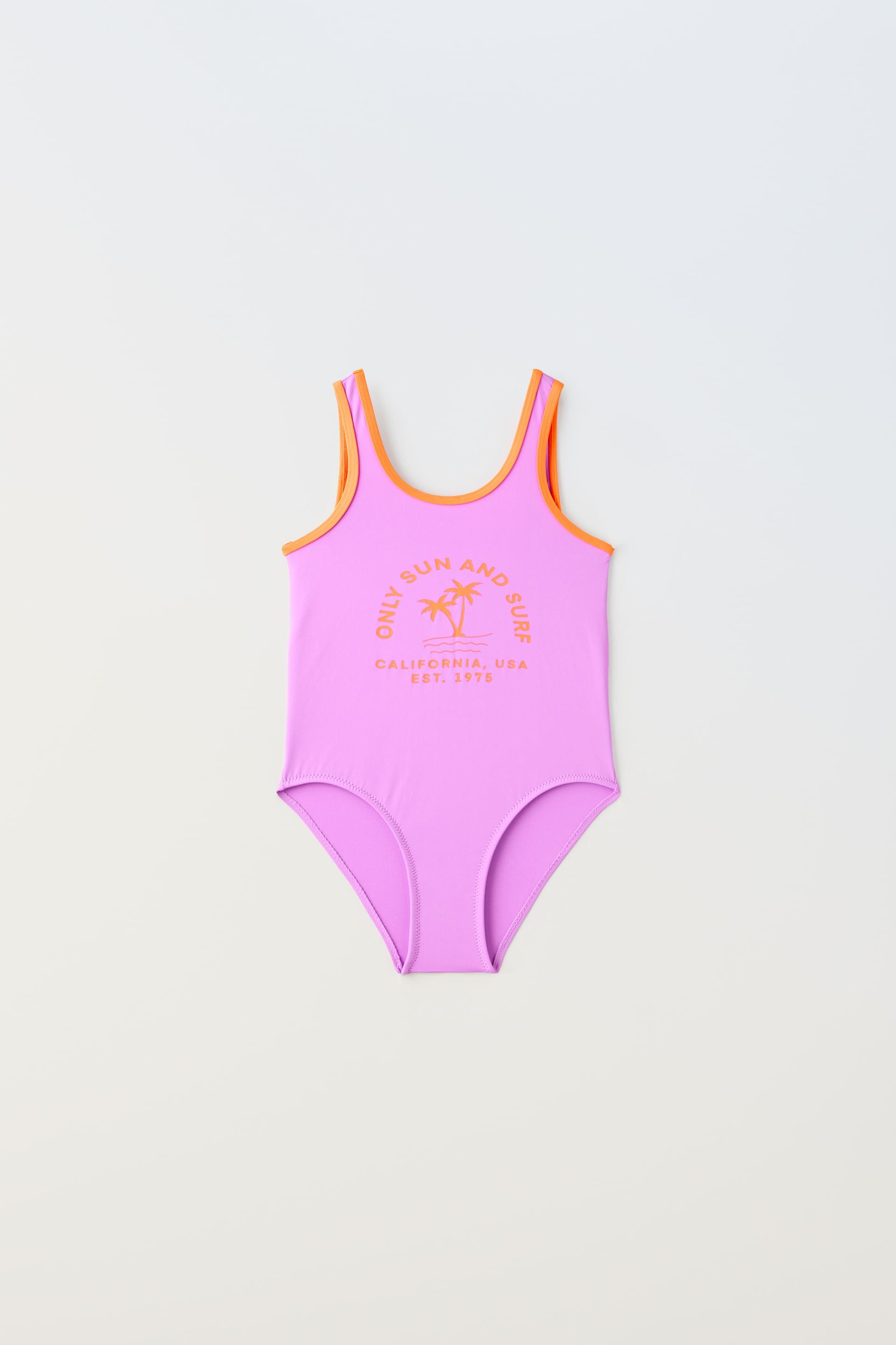 6-14 YEARS / CONTRASTING PIPING SWIMSUIT by ZARA