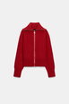 96% WOOL ZIP-UP BOMBER SWEATER by ZARA 96% WOOL ZIP-UP BOMBER SWEATER by ZARA