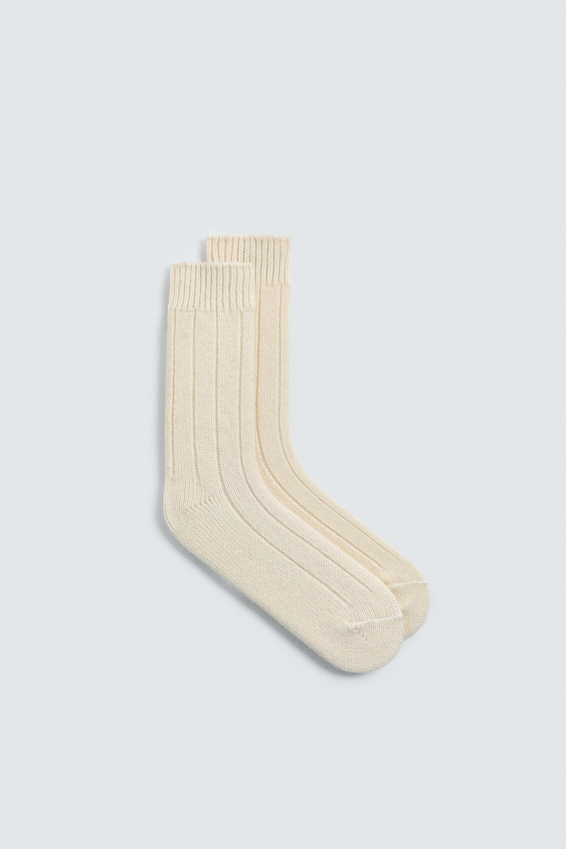AARON LEVINE X ZARA RIBBED WOOL BLEND SOCKS by ZARA
