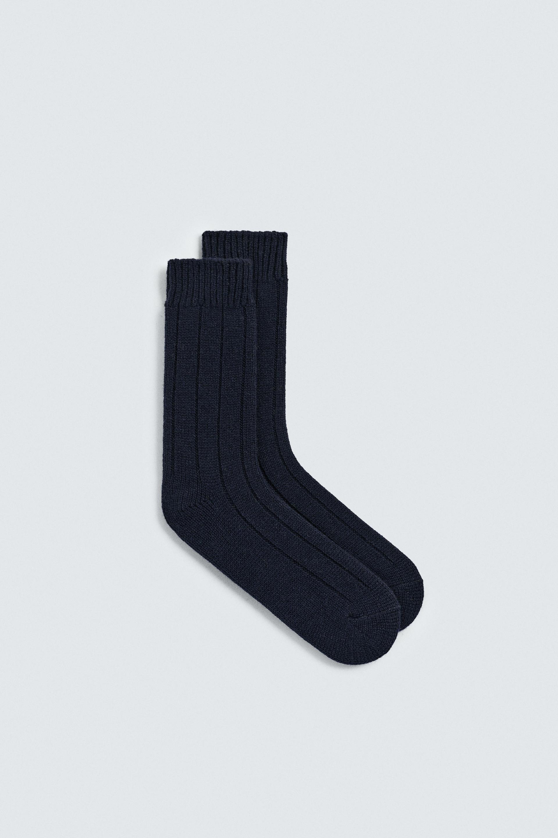 AARON LEVINE X ZARA RIBBED WOOL BLEND SOCKS by ZARA