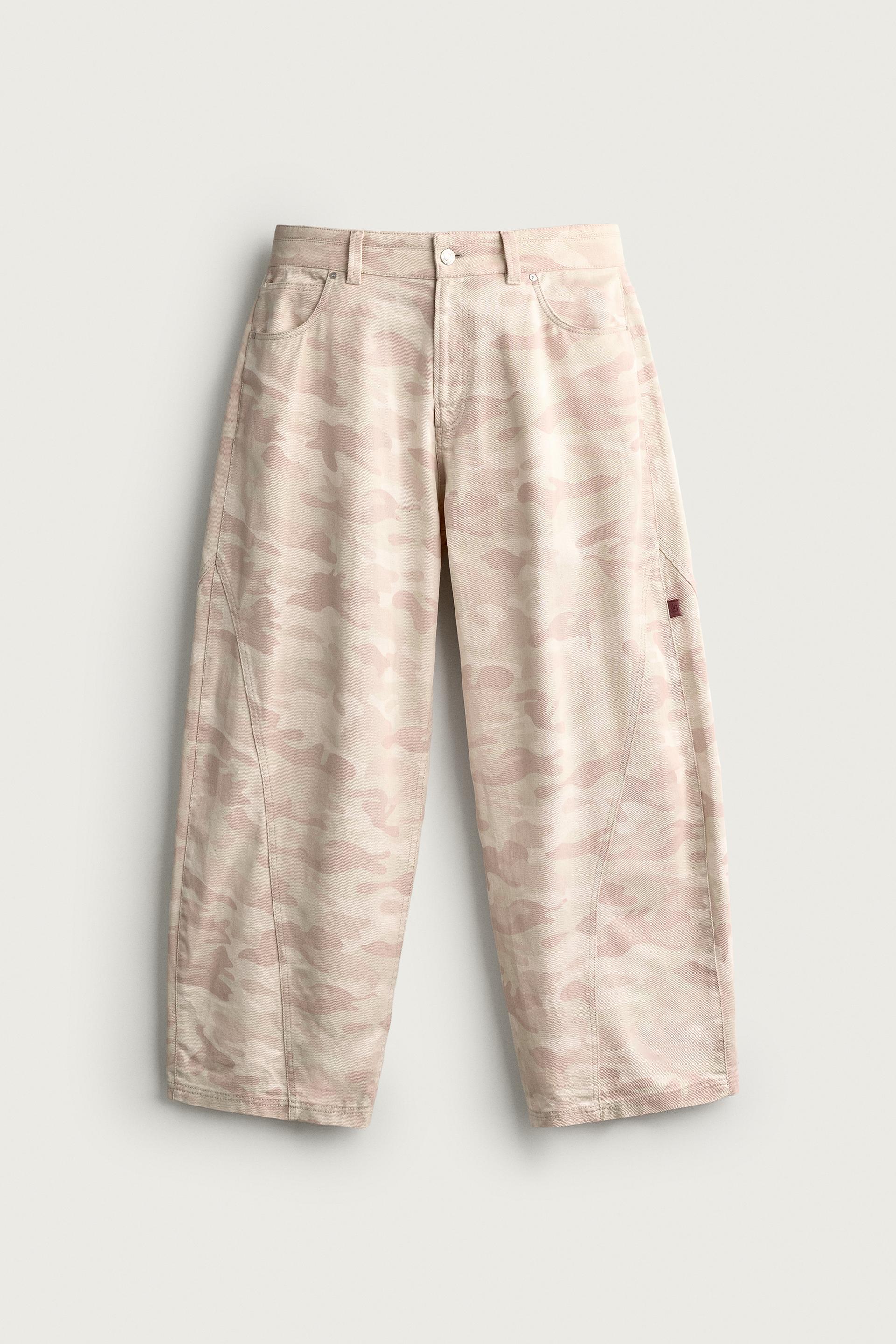 ABSTRACT PRINT BALLOON FIT PANTS by ZARA