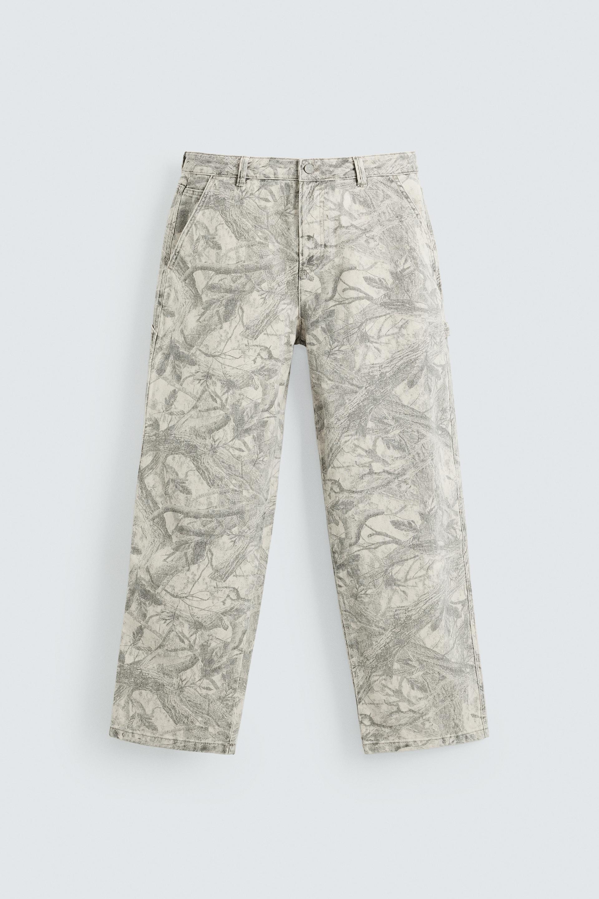 ABSTRACT PRINT CARPENTER PANTS by ZARA