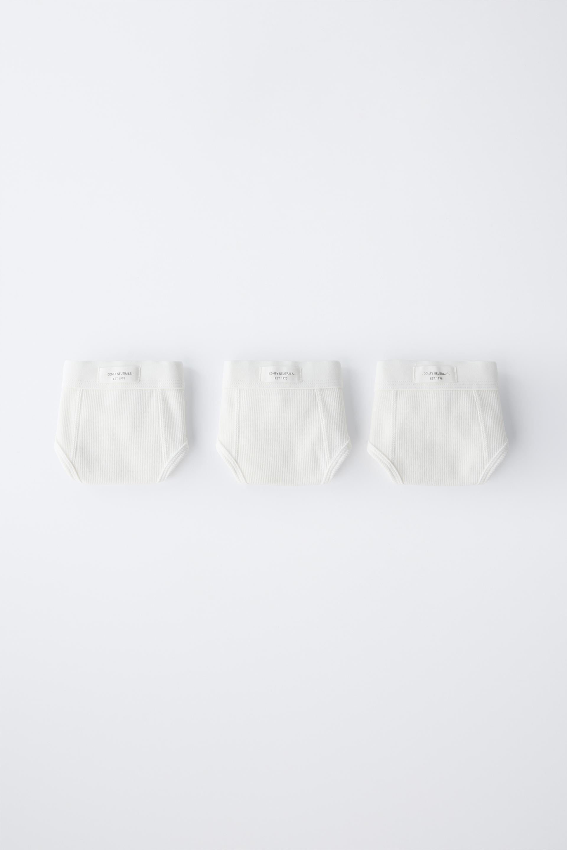 AGES 2-6/ THREE-PACK OF RIBBED BRIEFS WITH LABEL by ZARA AGES 2-6/ THREE-PACK OF RIBBED BRIEFS WITH LABEL by ZARA