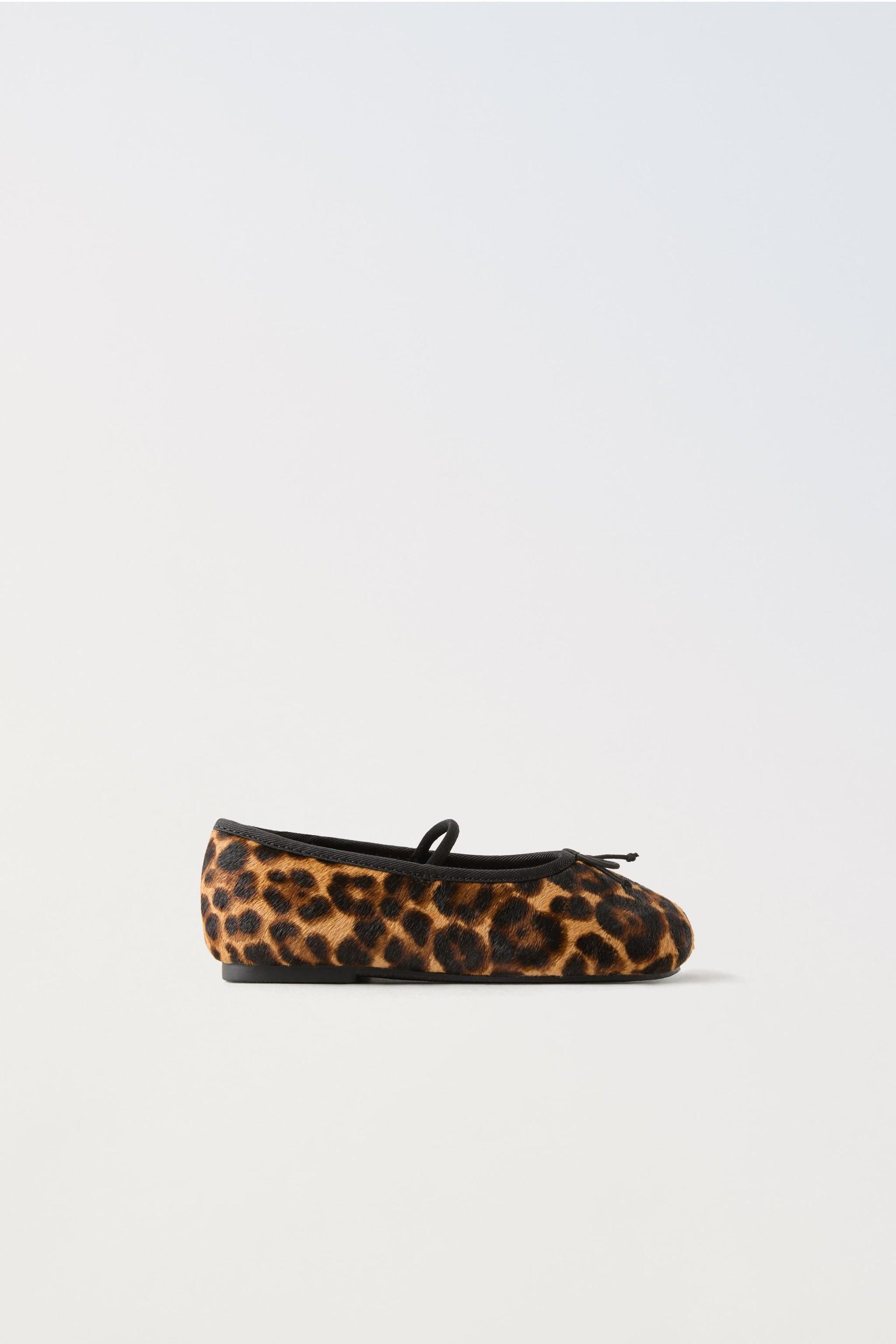 ANIMAL PRINT LEATHER MARY JANES by ZARA