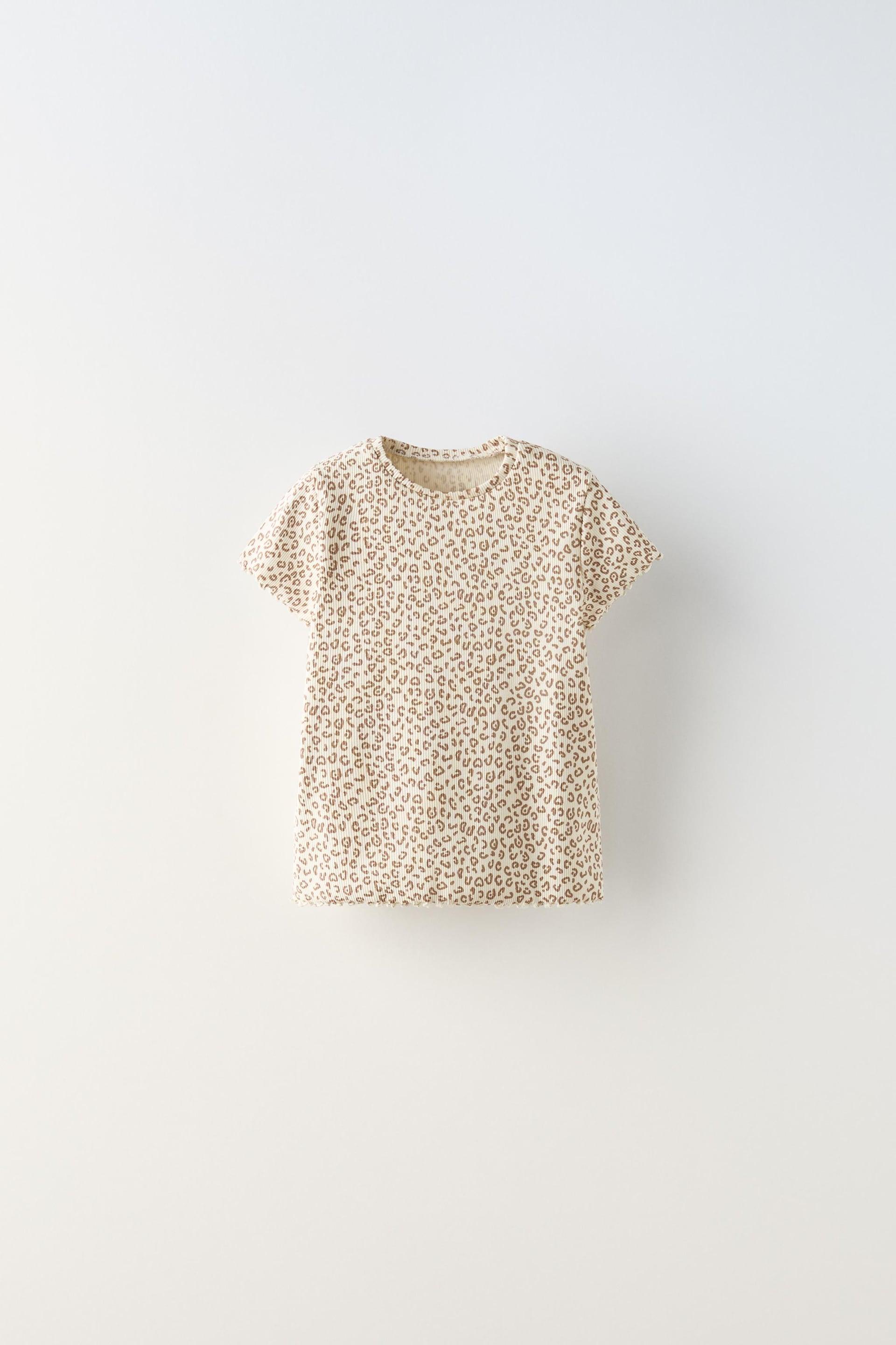 ANIMAL PRINT RIB TOP by ZARA