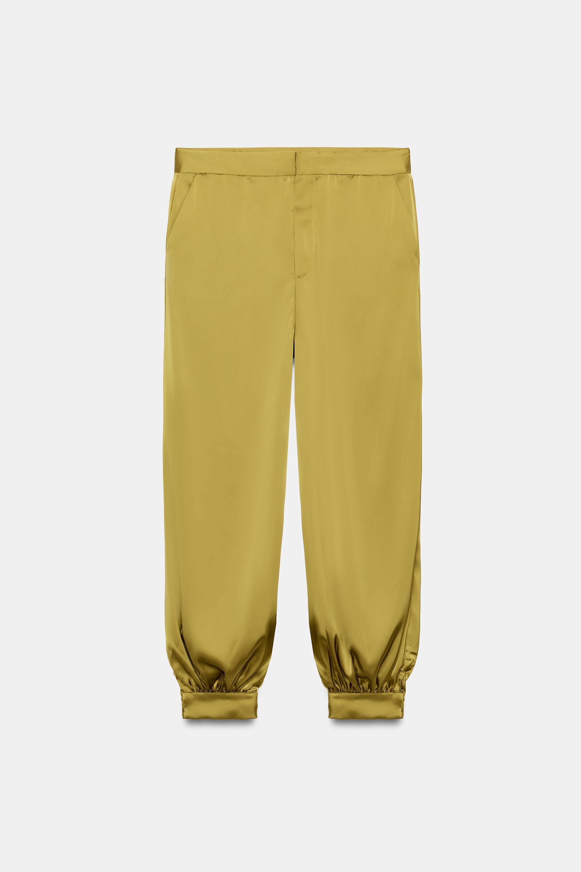ANIMAL PRINT SATIN PANTS by ZARA
