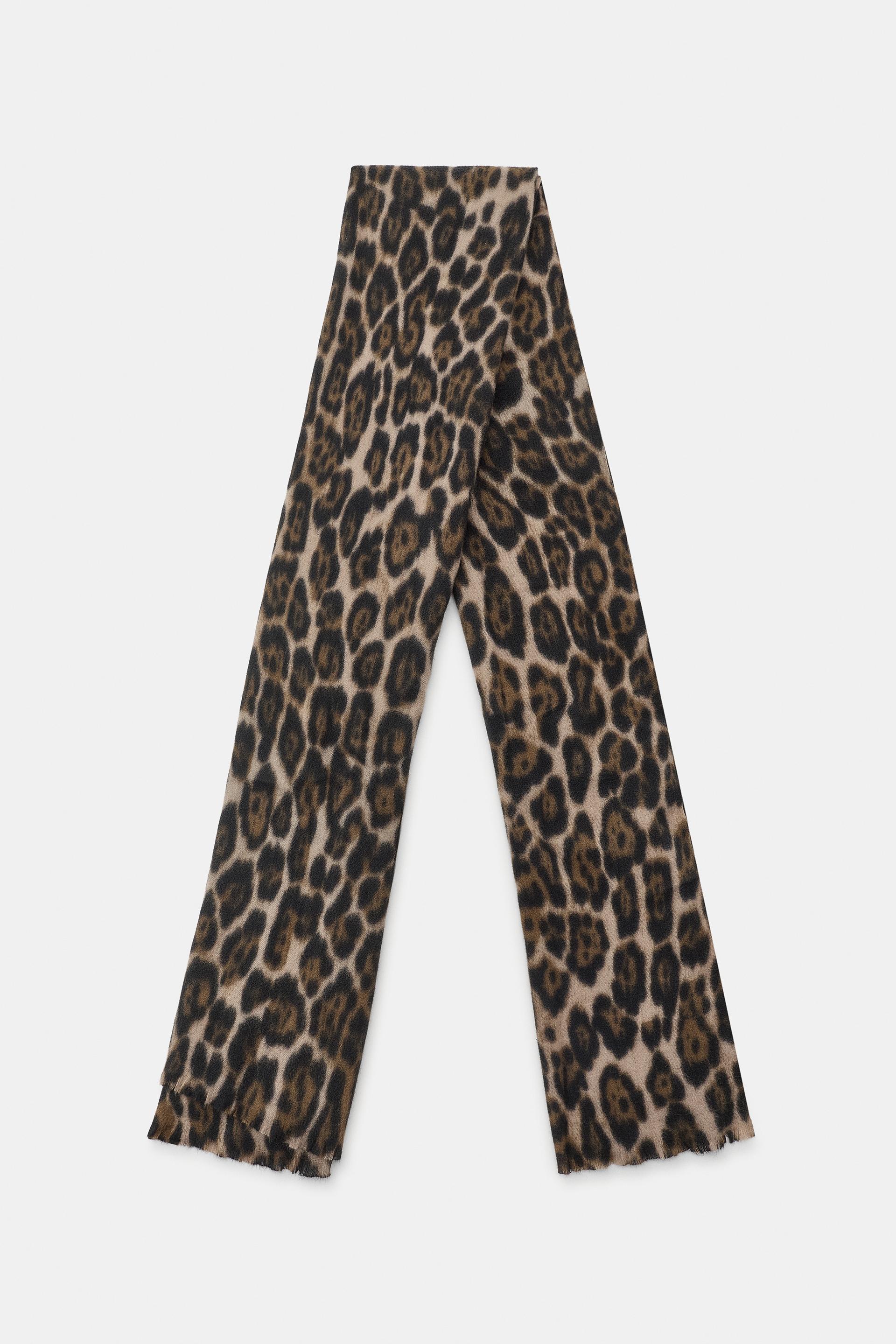 ANIMAL PRINT SCARF by ZARA