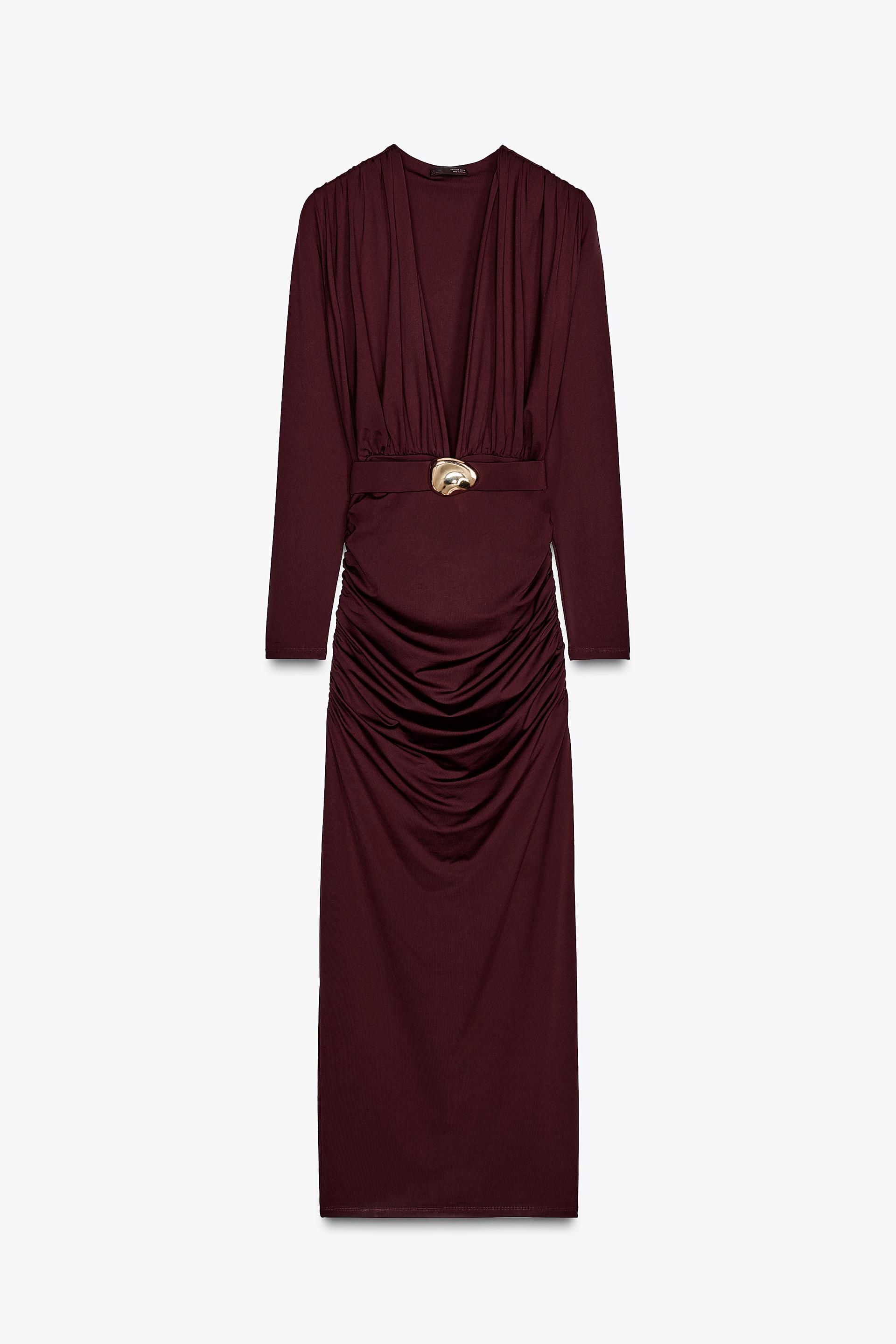 APPLIQUÉ BELT DRESS by ZARA