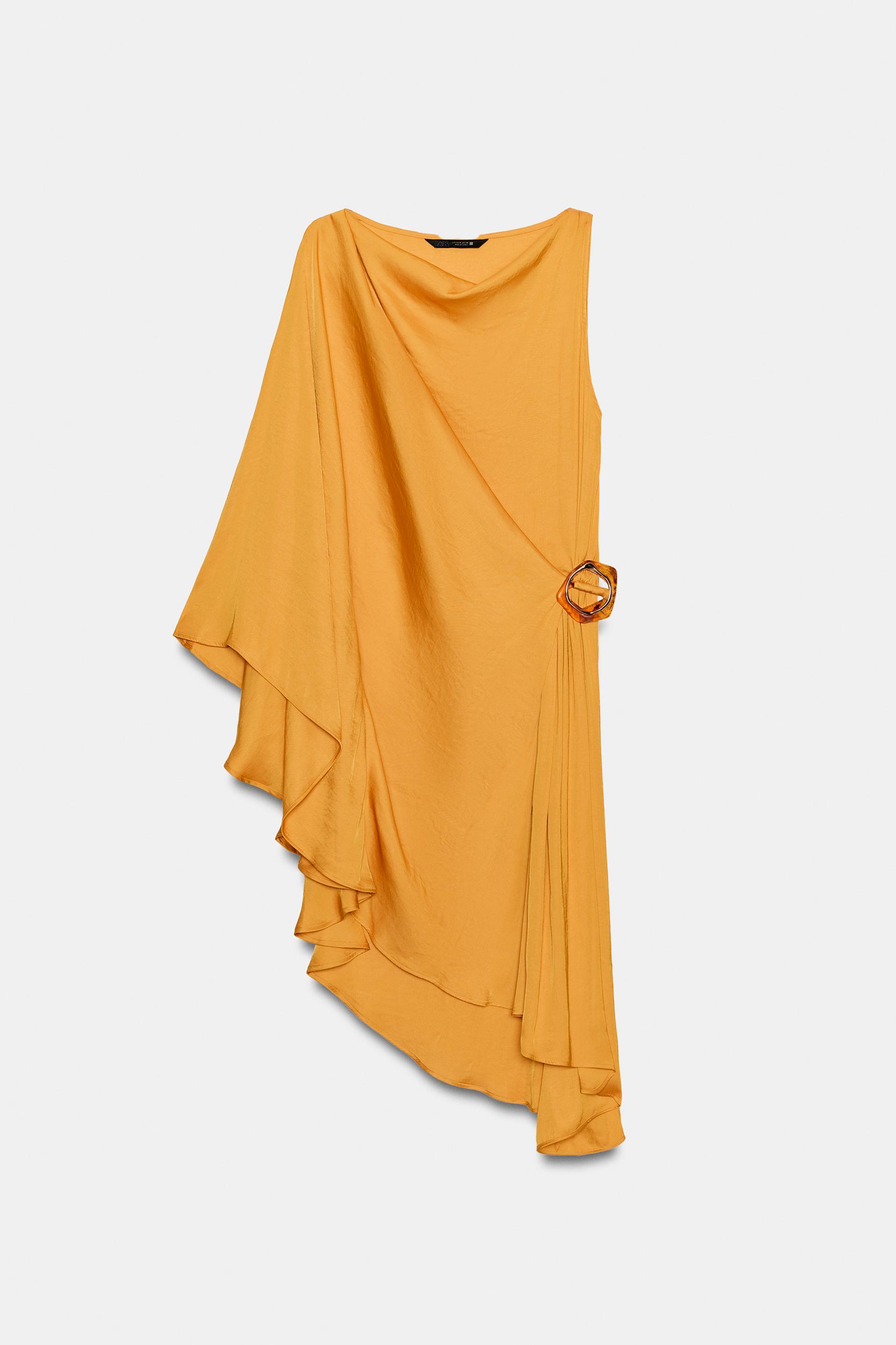 ASYMMETRIC BUCKLE DRESS by ZARA