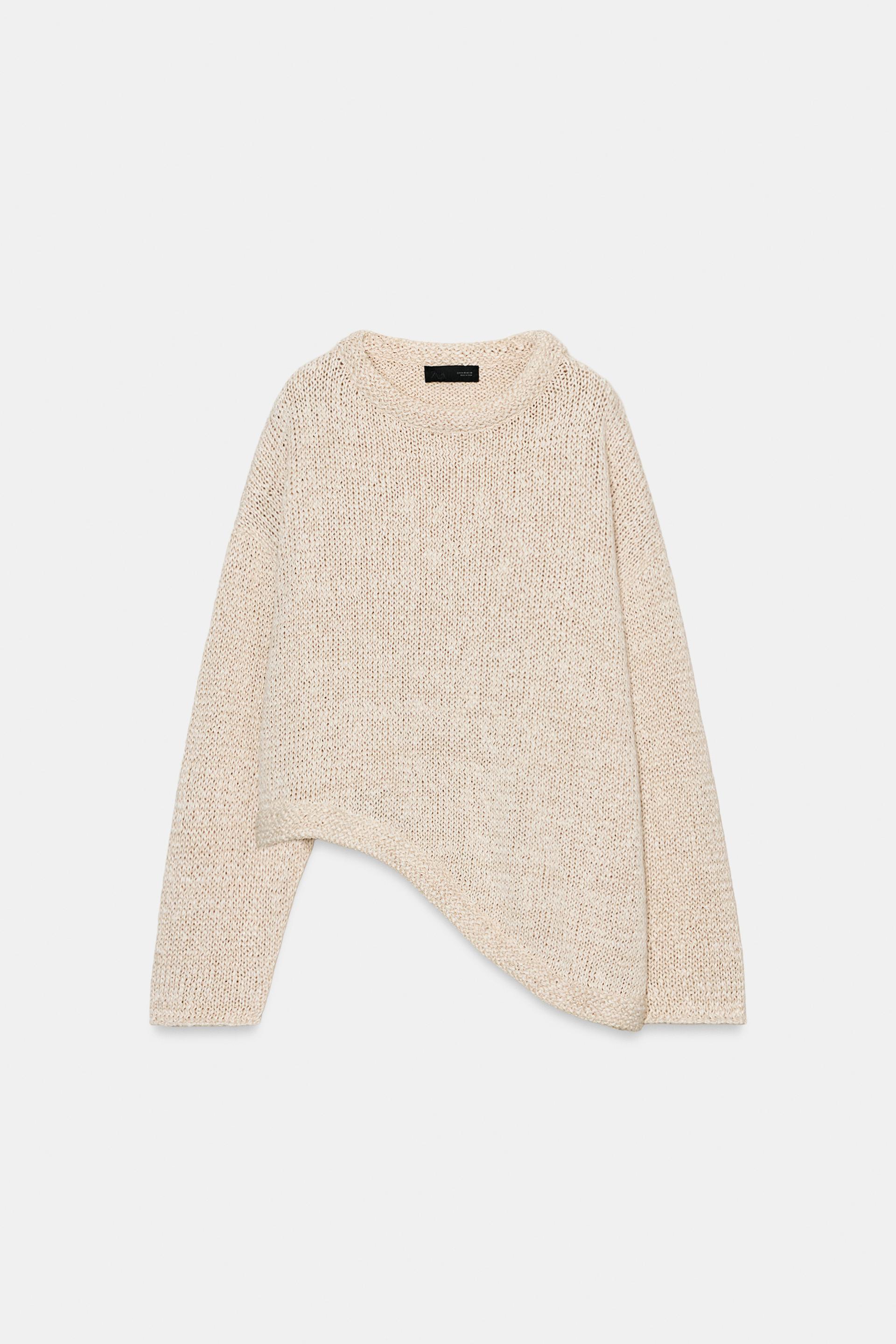 ASYMMETRIC KNIT JUMPER by ZARA