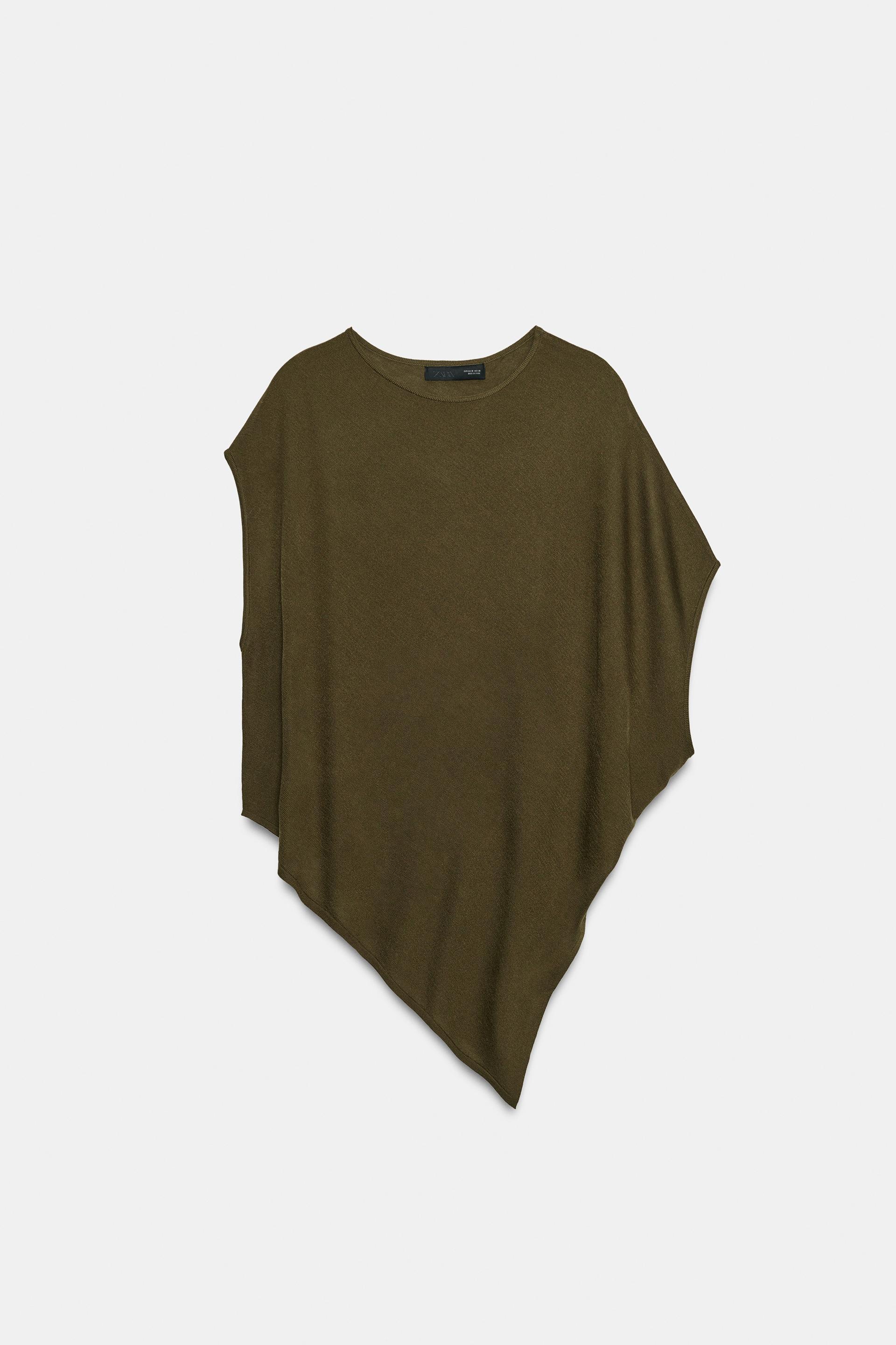 ASYMMETRIC KNIT TOP by ZARA
