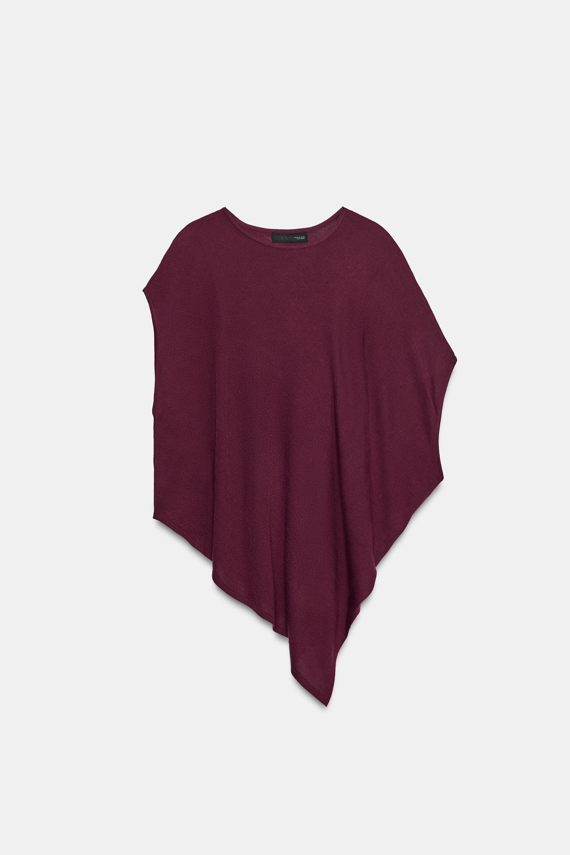 ASYMMETRIC KNIT TOP by ZARA