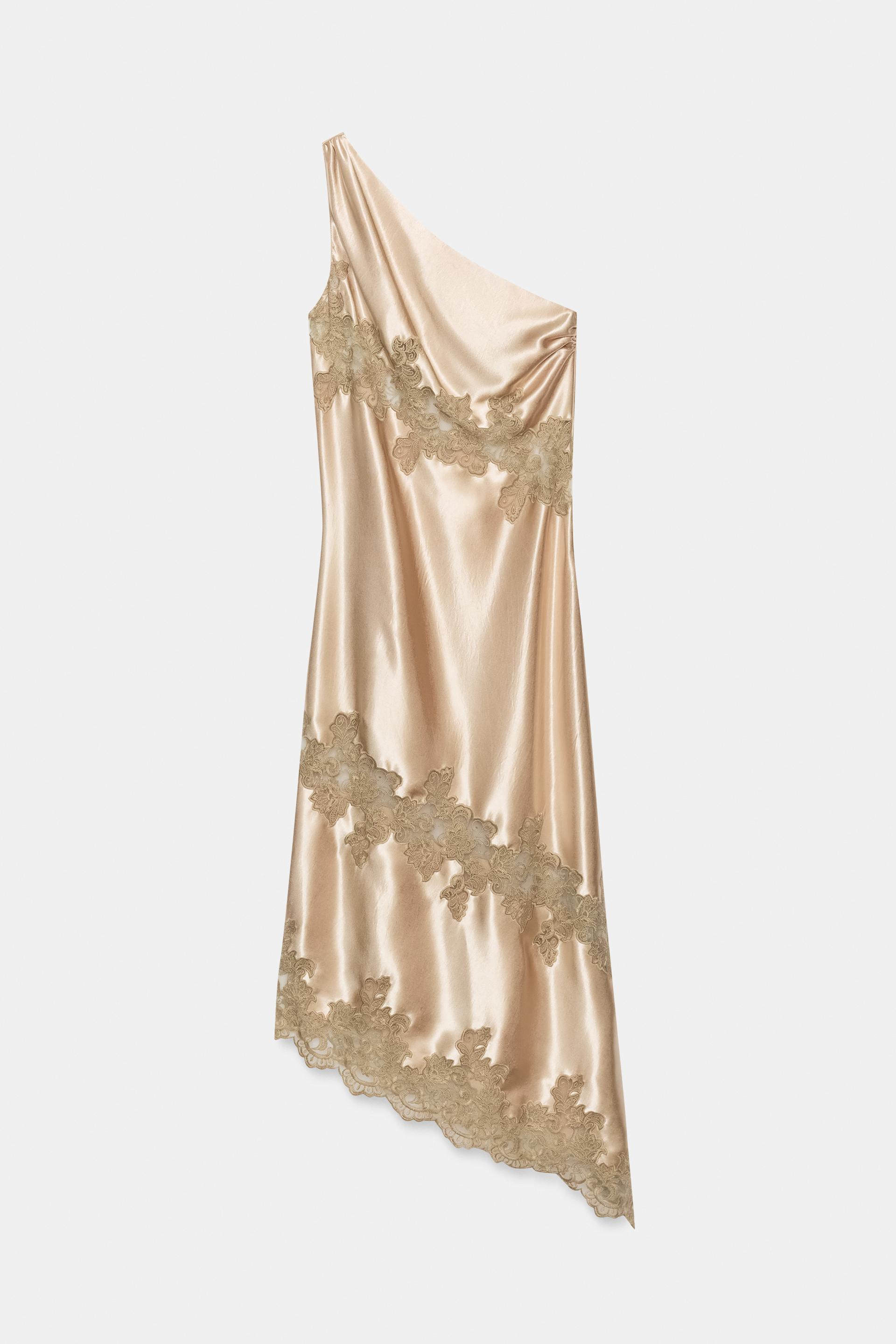 ASYMMETRIC LINGERIE STYLE DRESS by ZARA