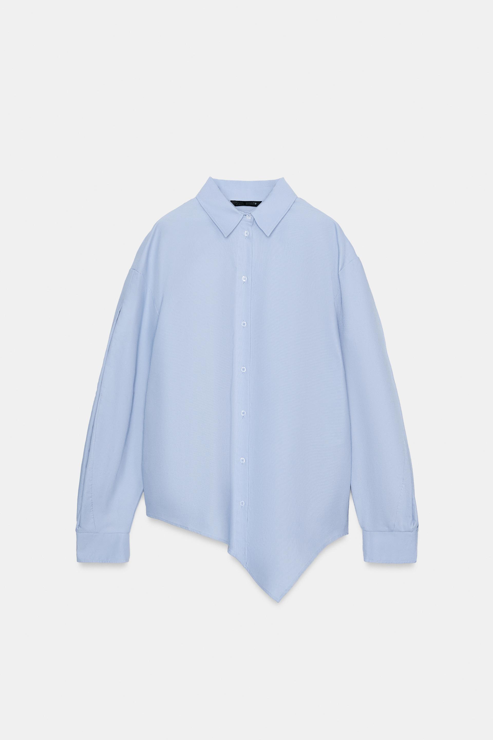 ASYMMETRIC OXFORD SHIRT by ZARA