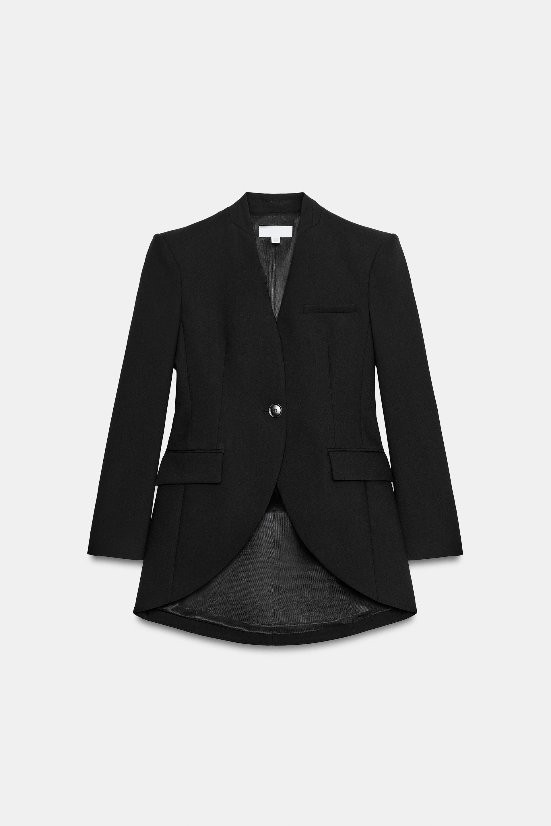 ASYMMETRIC PADDED SHOULDER BLAZER by ZARA