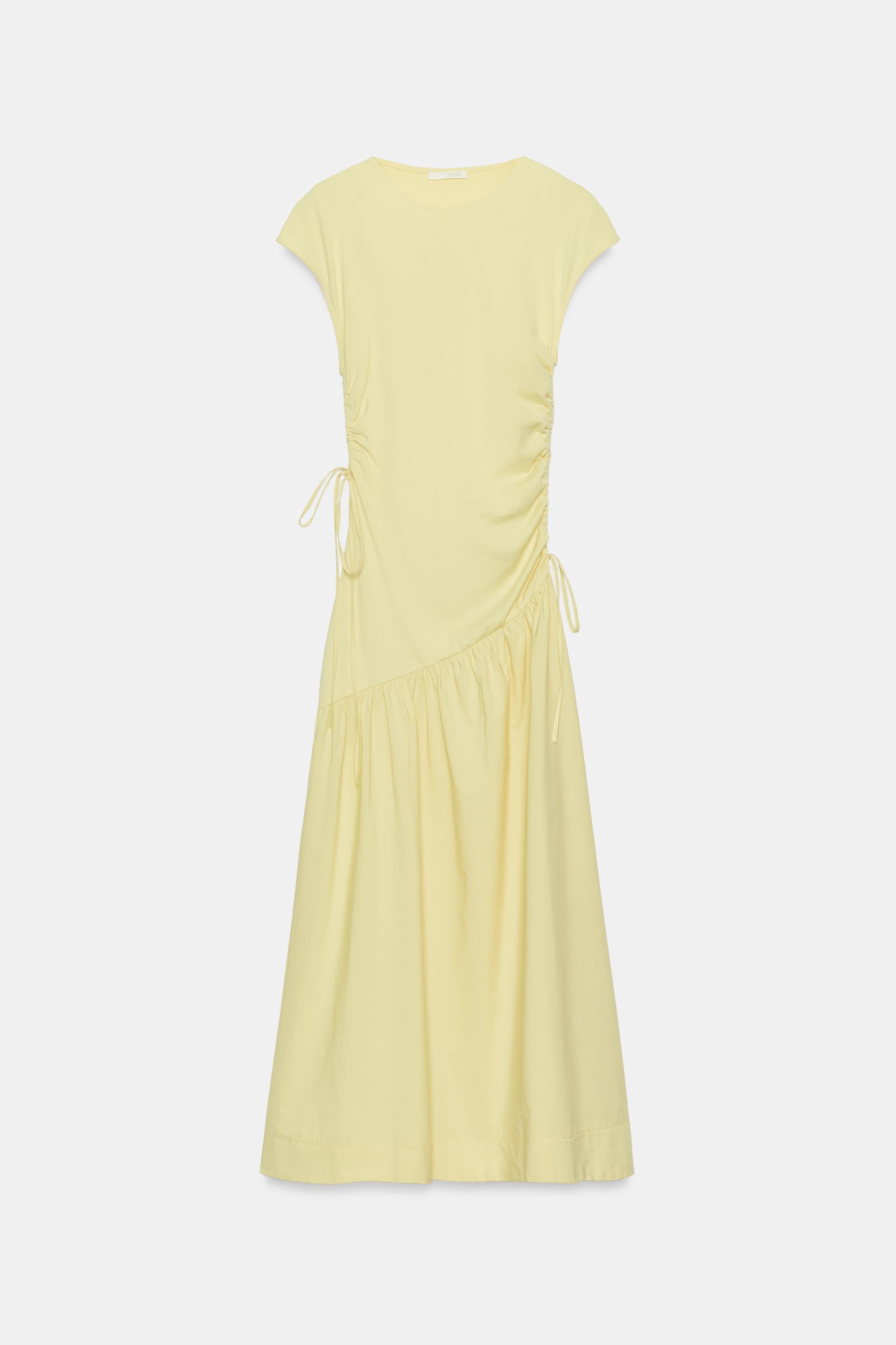 ASYMMETRIC RUCHED DRESS by ZARA