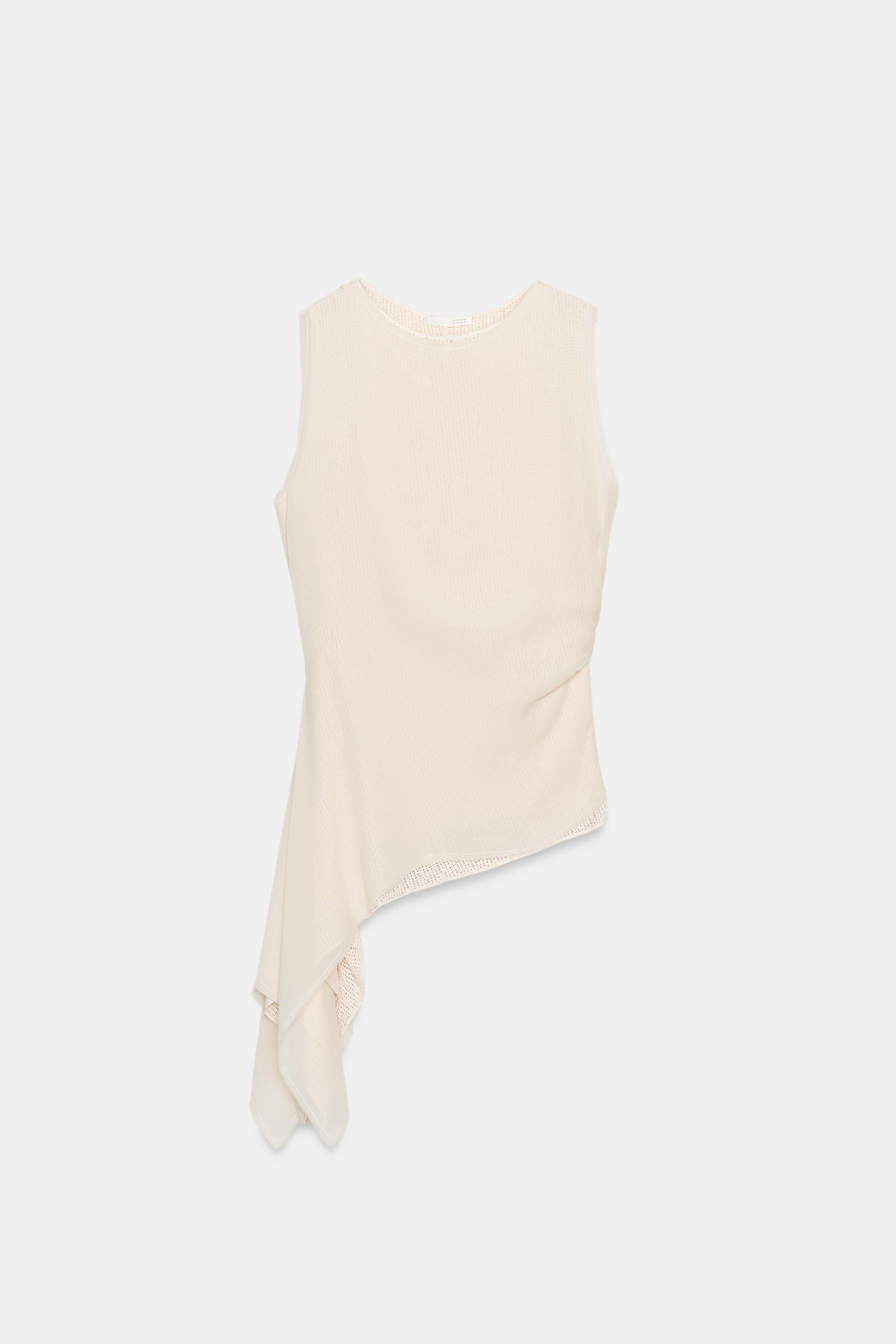 ASYMMETRIC SLEEVELESS TOP by ZARA
