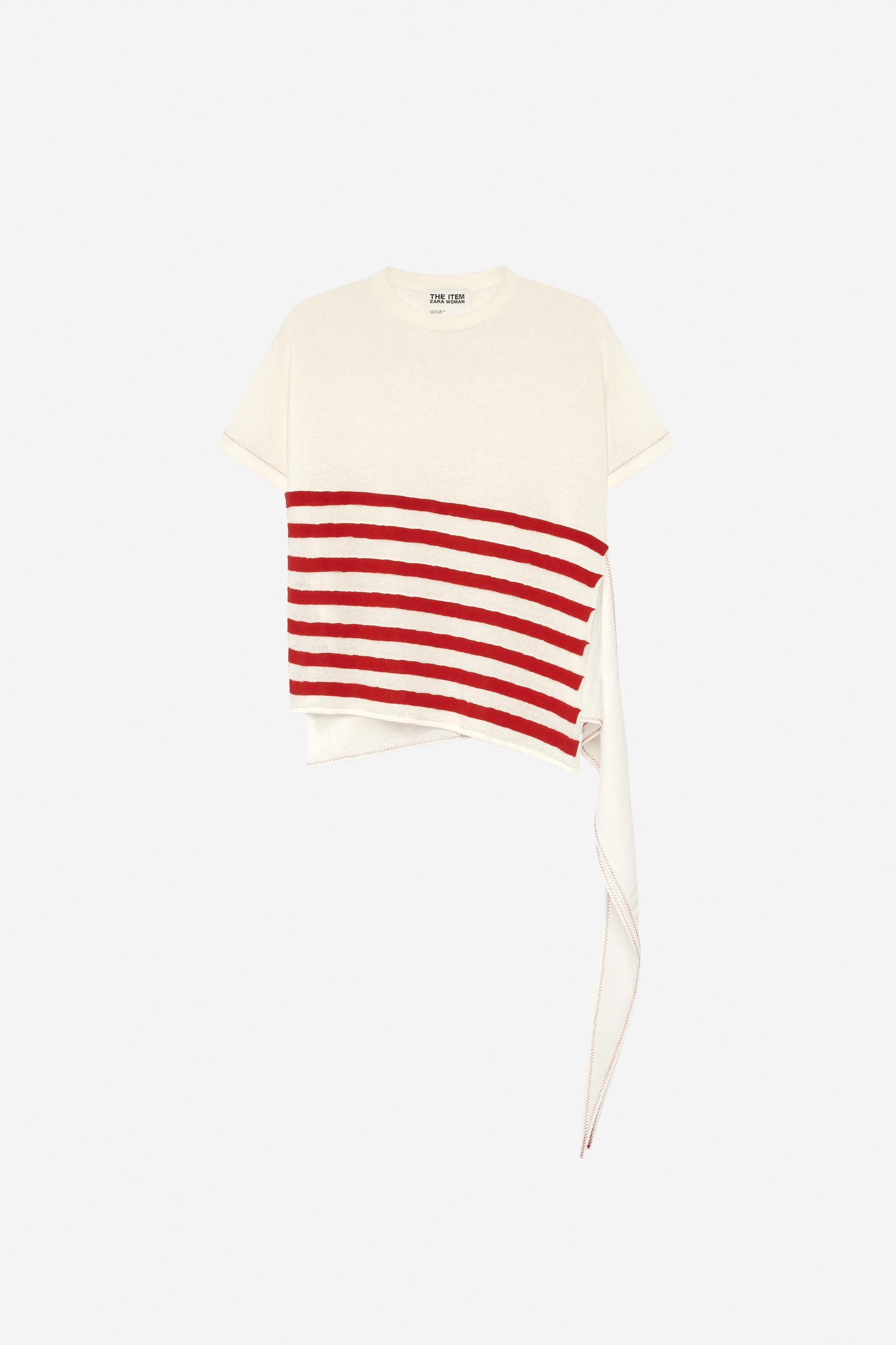 ASYMMETRIC STRIPED KNIT TOP - THE ITEM ZARA WOMAN by ZARA