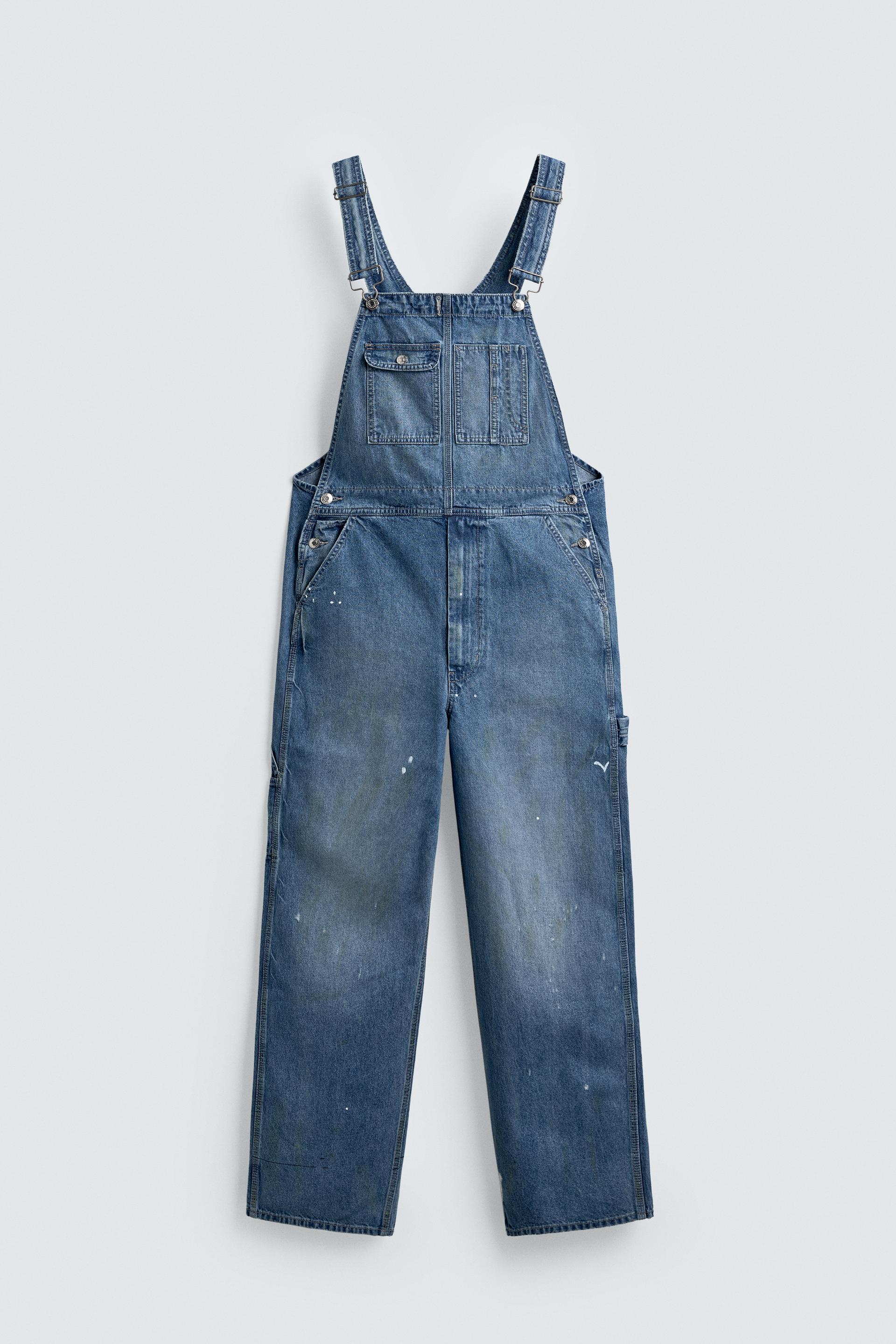 BAGGY FIT DENIM OVERALLS by ZARA