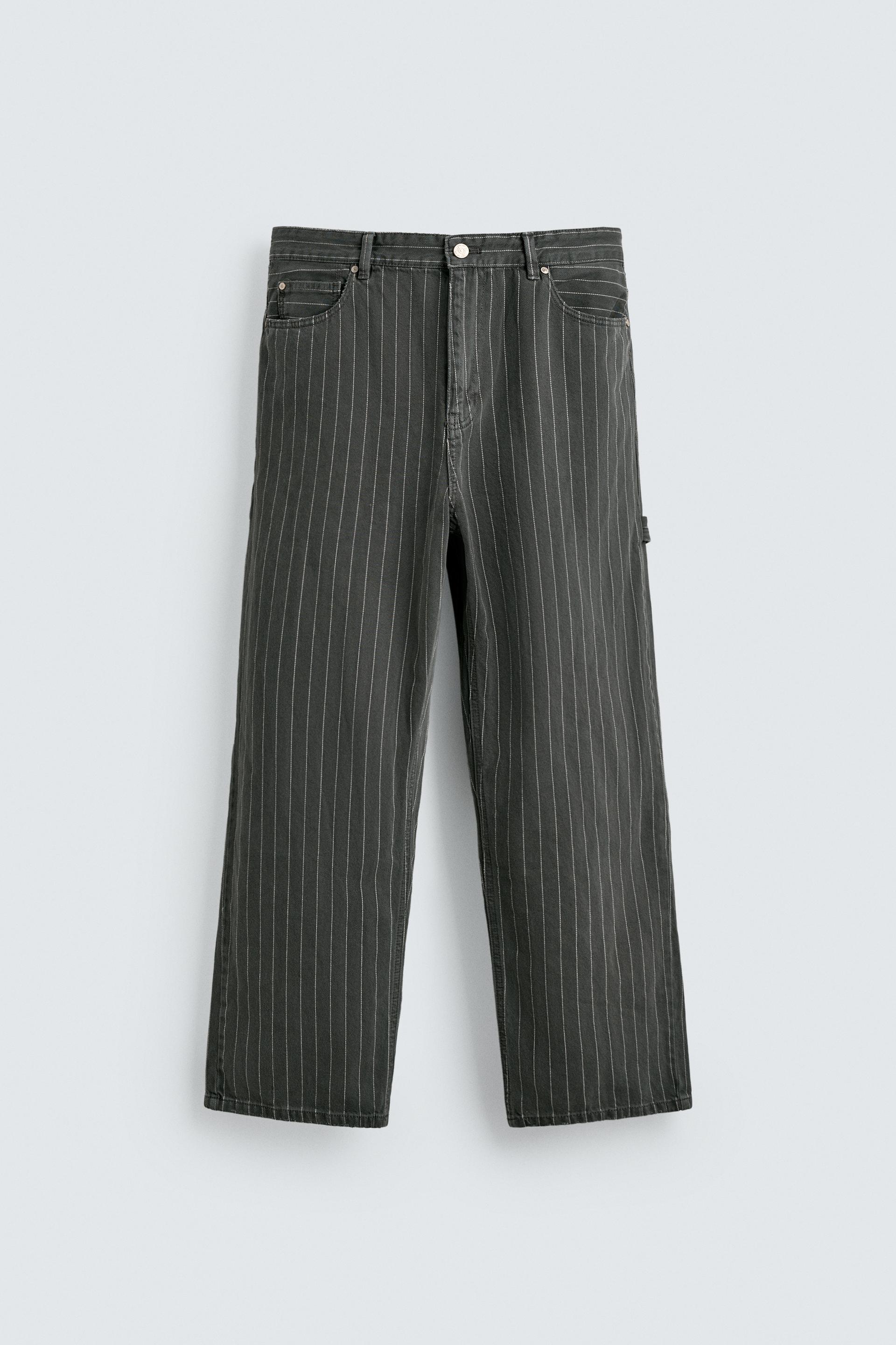 BAGGY FIT PINSTRIPE PANTS by ZARA