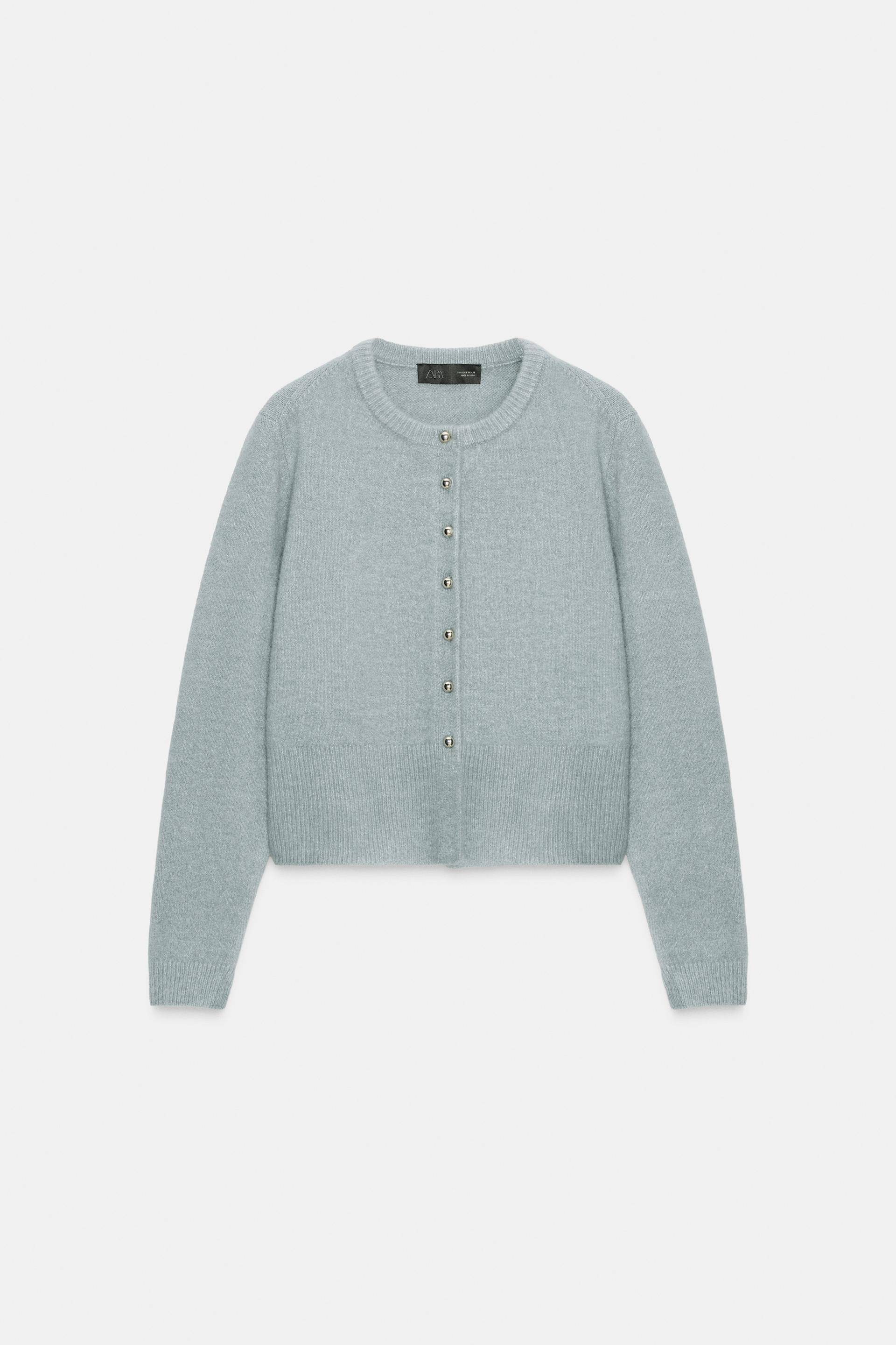 BALL BUTTON KNIT CARDIGAN by ZARA