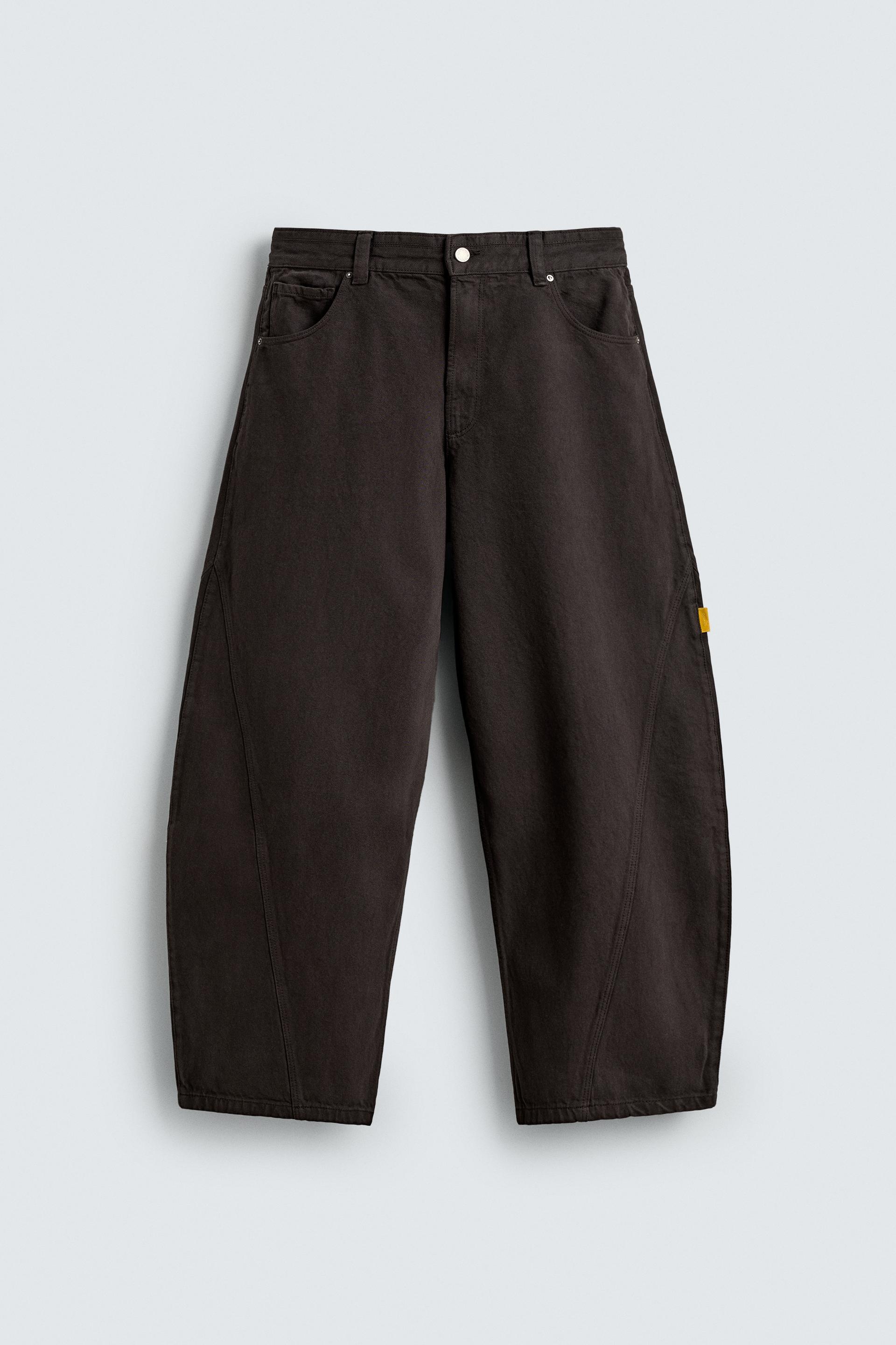 BALLOON FIT PANTS WITH SEAMS by ZARA