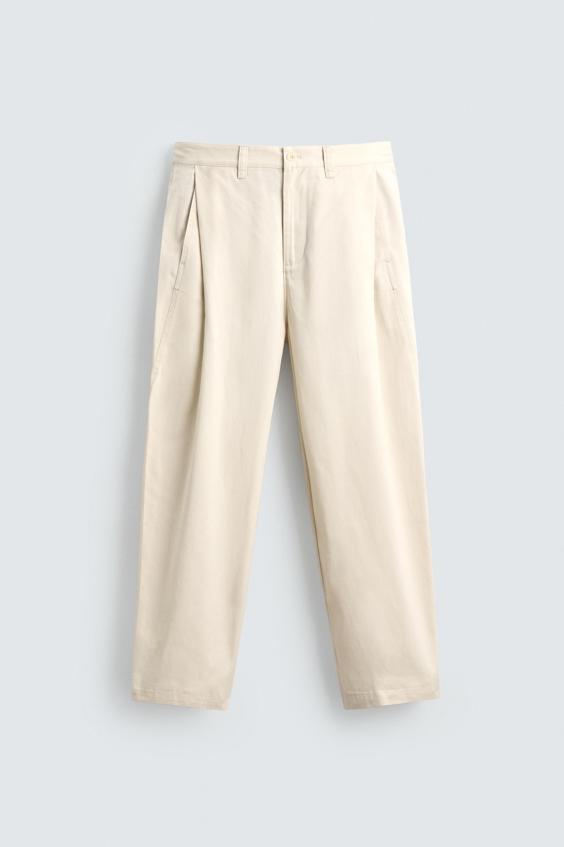 BALLOON FIT PLEATED PANTS by ZARA