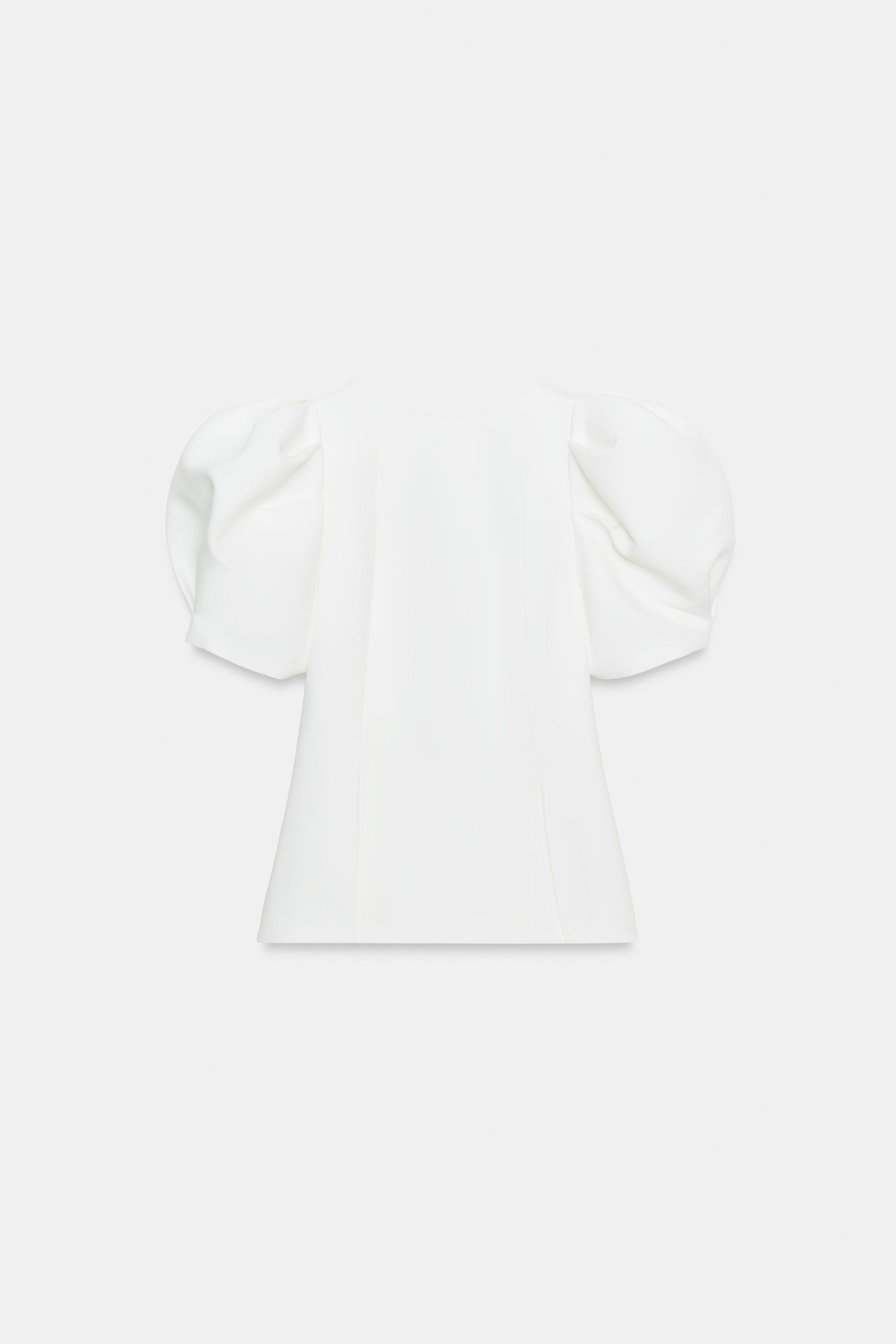 BALLOON SLEEVE TOP by ZARA
