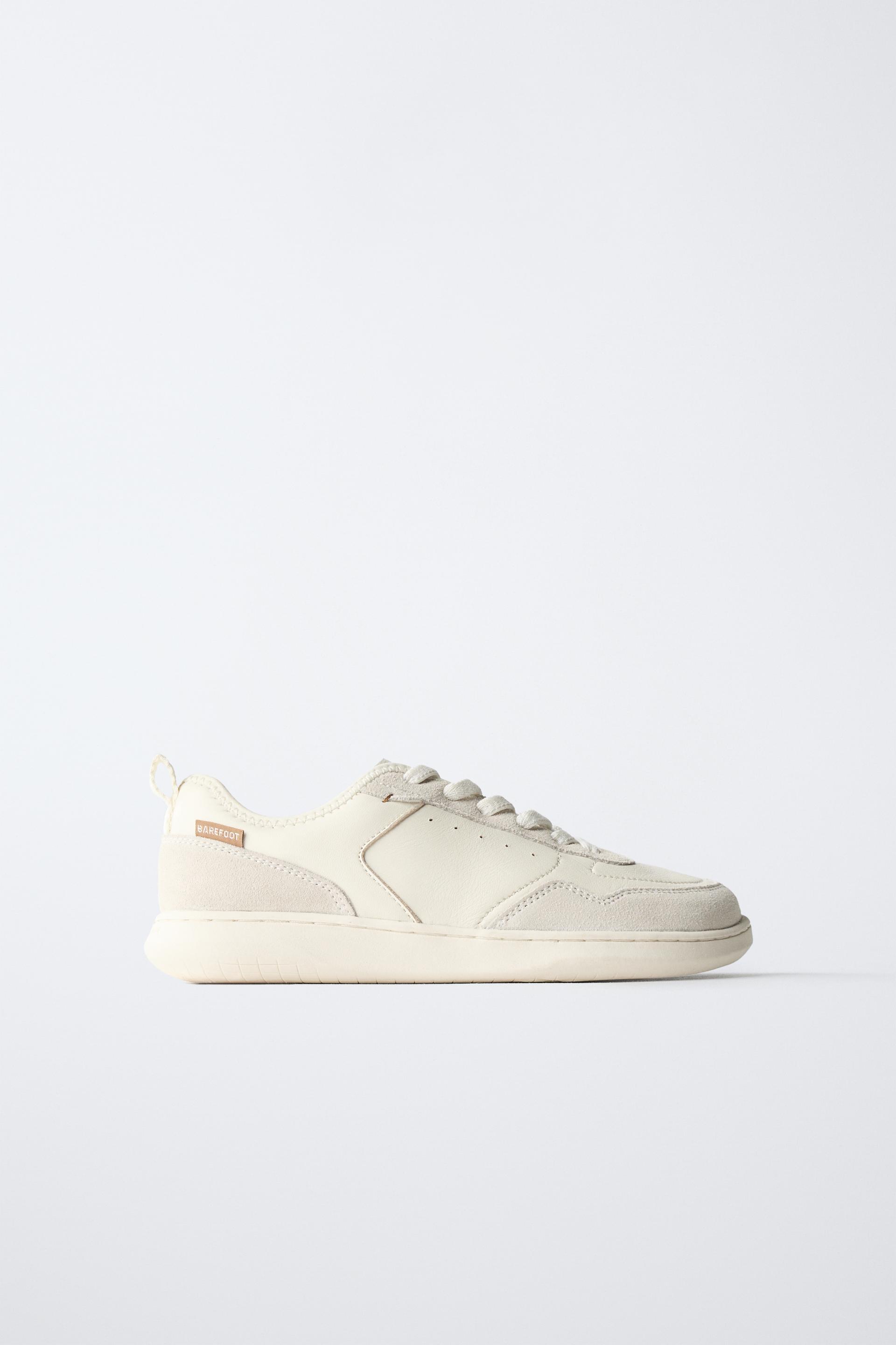 BAREFOOT LEATHER SNEAKERS by ZARA