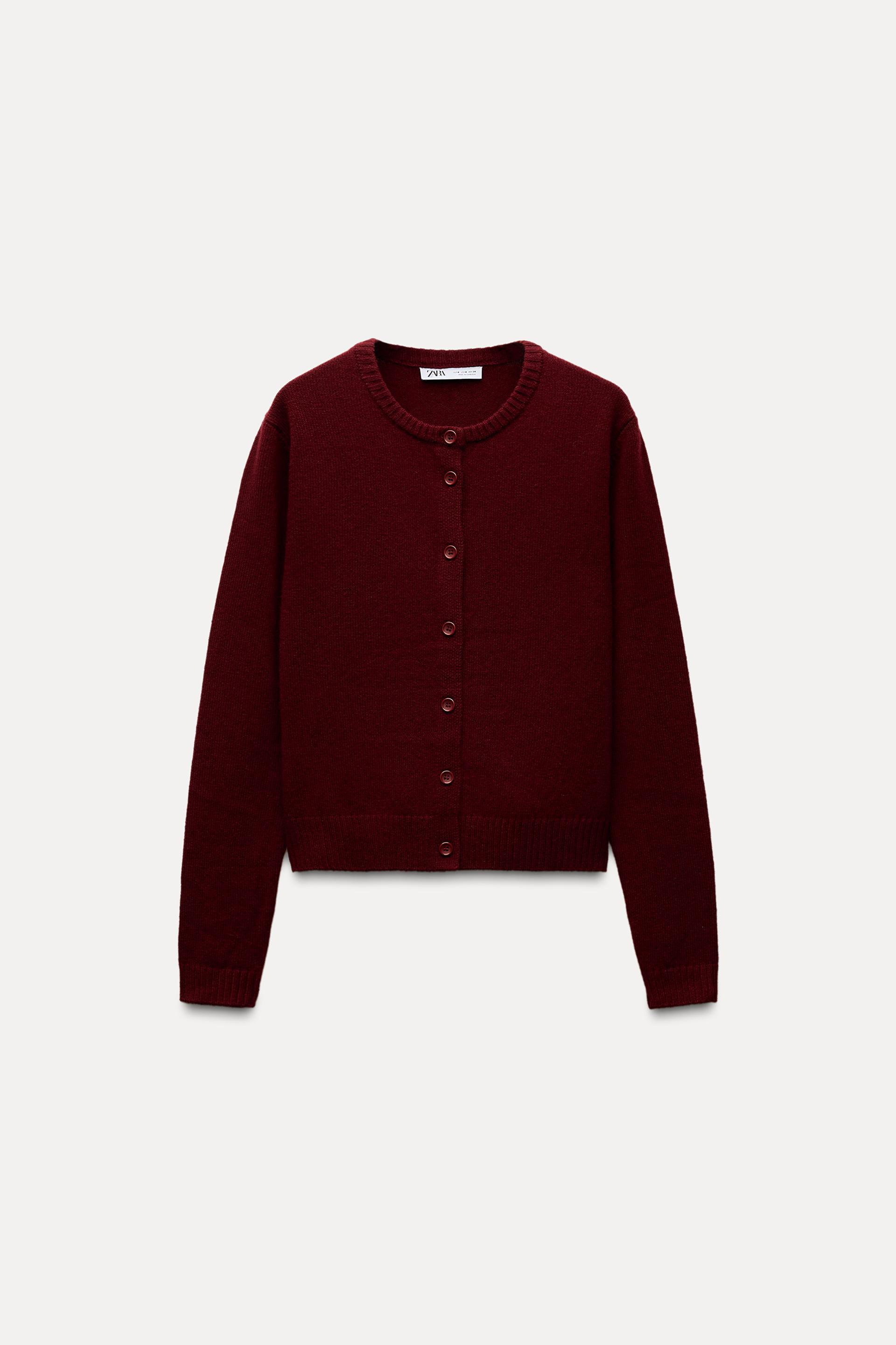 BASIC 100% WOOL CARDIGAN by ZARA