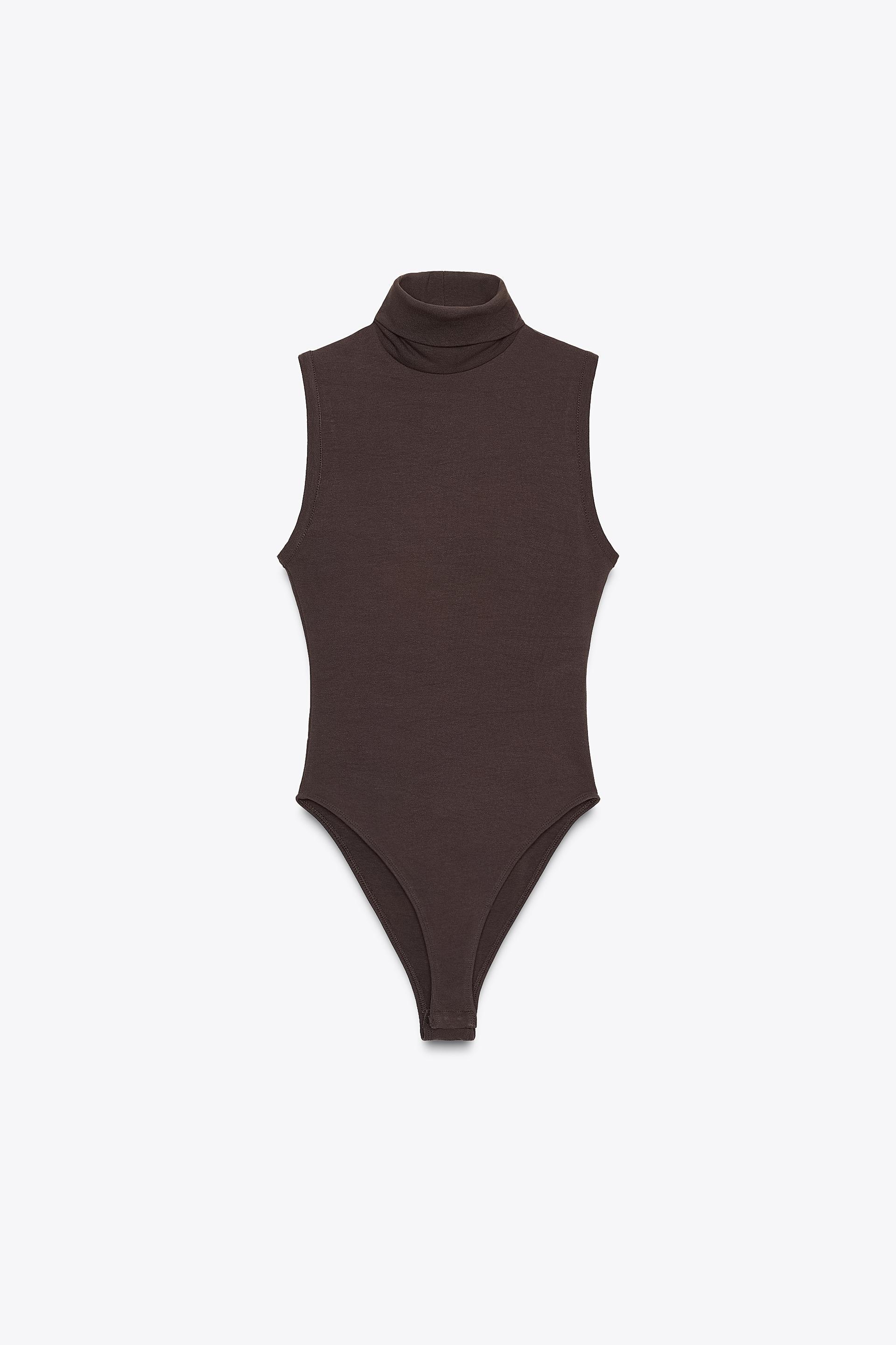 BASIC HIGH NECK BODYSUIT by ZARA
