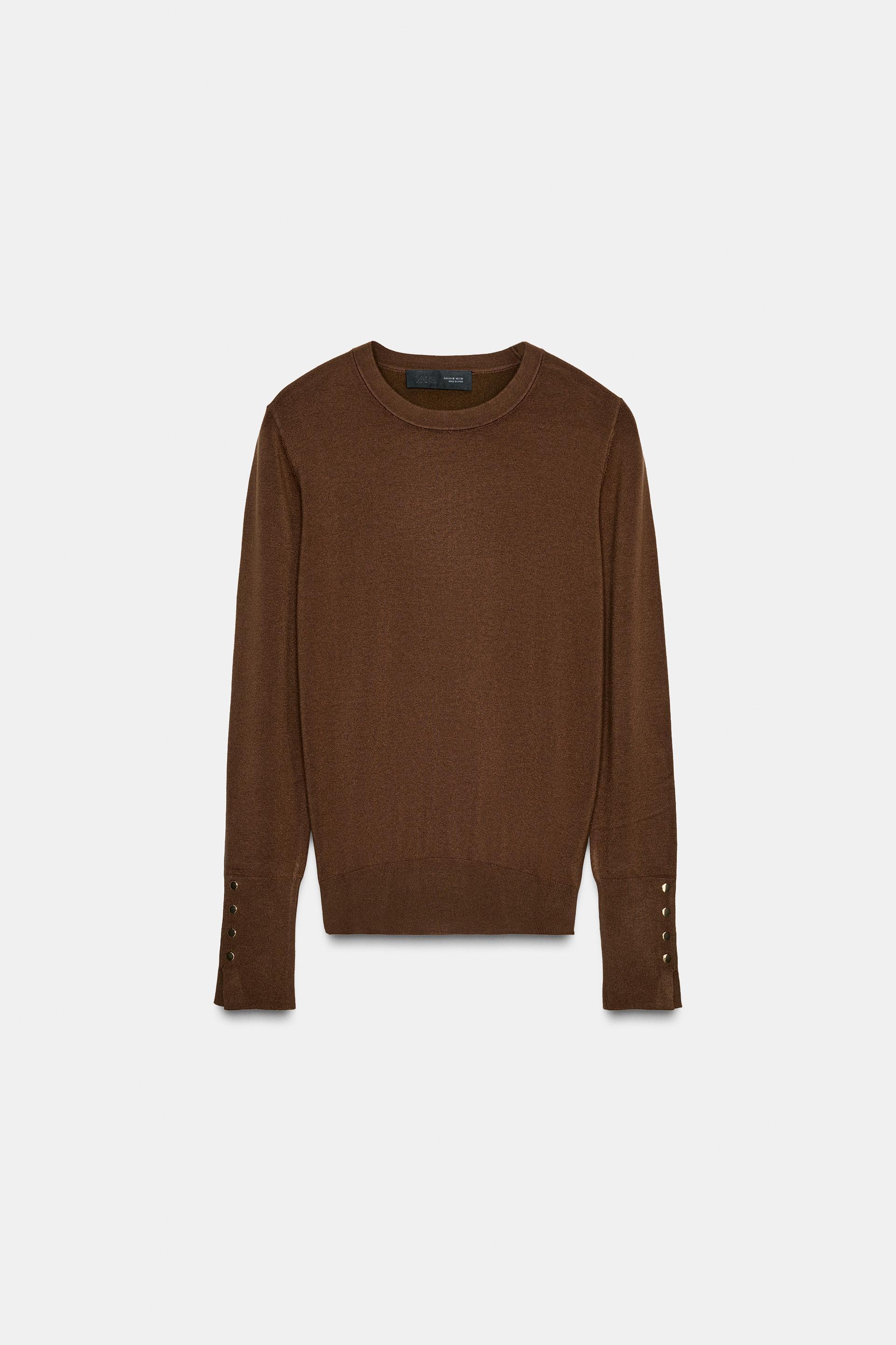 BASIC PLAIN KNIT JUMPER by ZARA