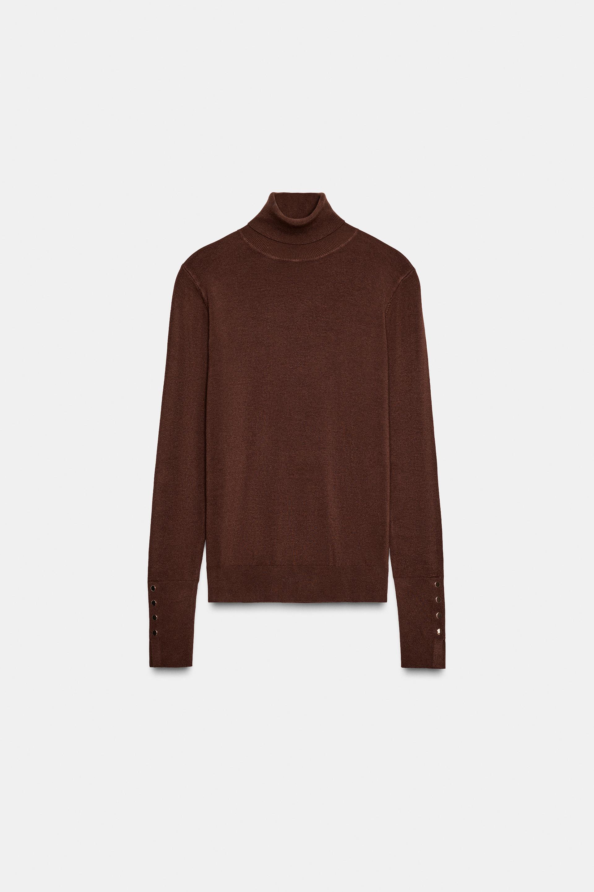 BASIC PLAIN KNIT JUMPER by ZARA