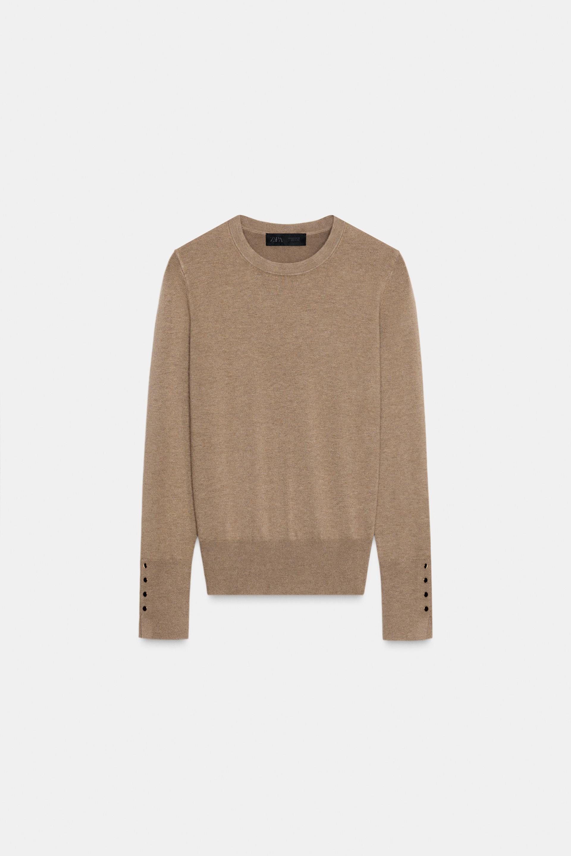 BASIC PLAIN KNIT JUMPER by ZARA