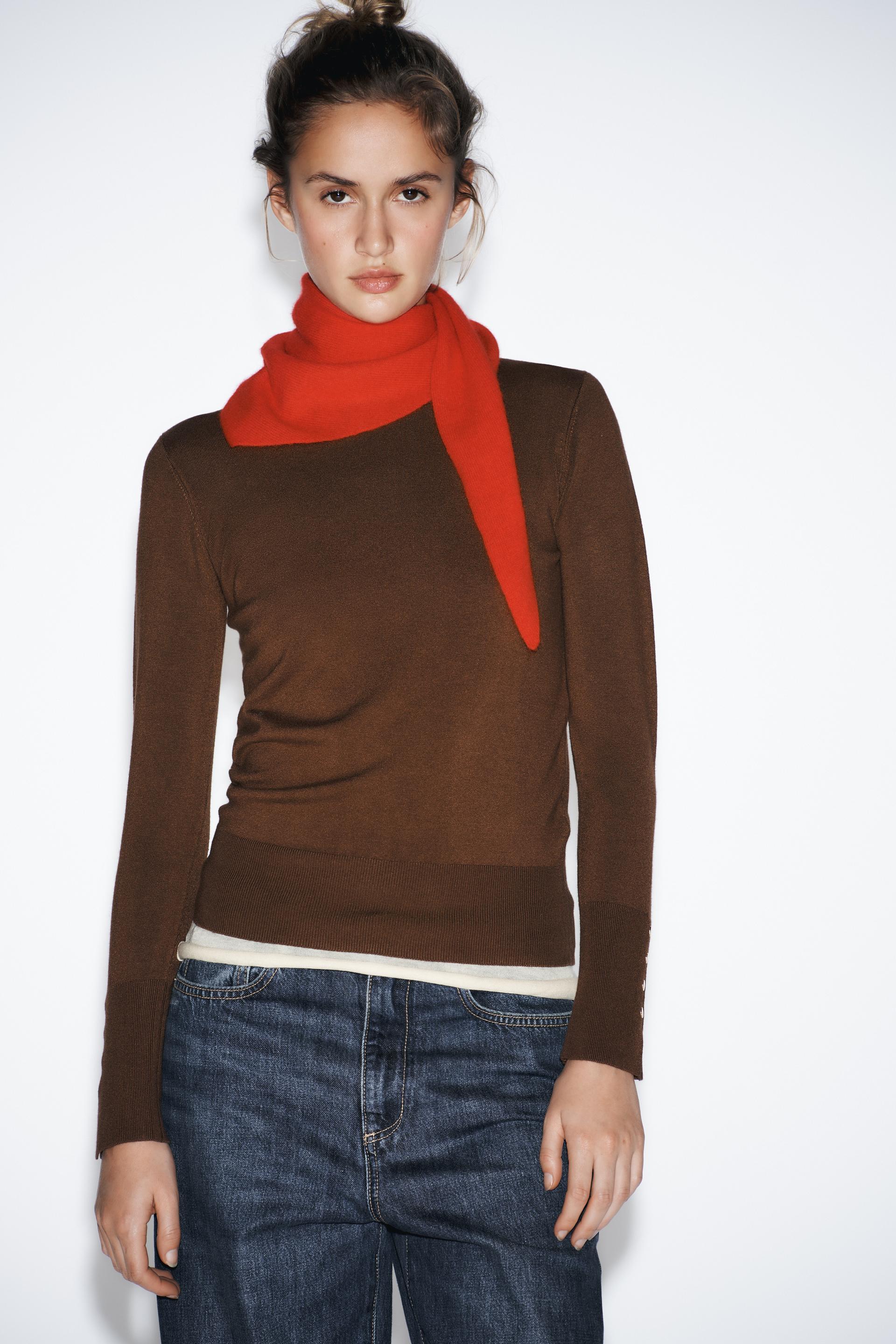 BASIC PLAIN KNIT SWEATER by ZARA