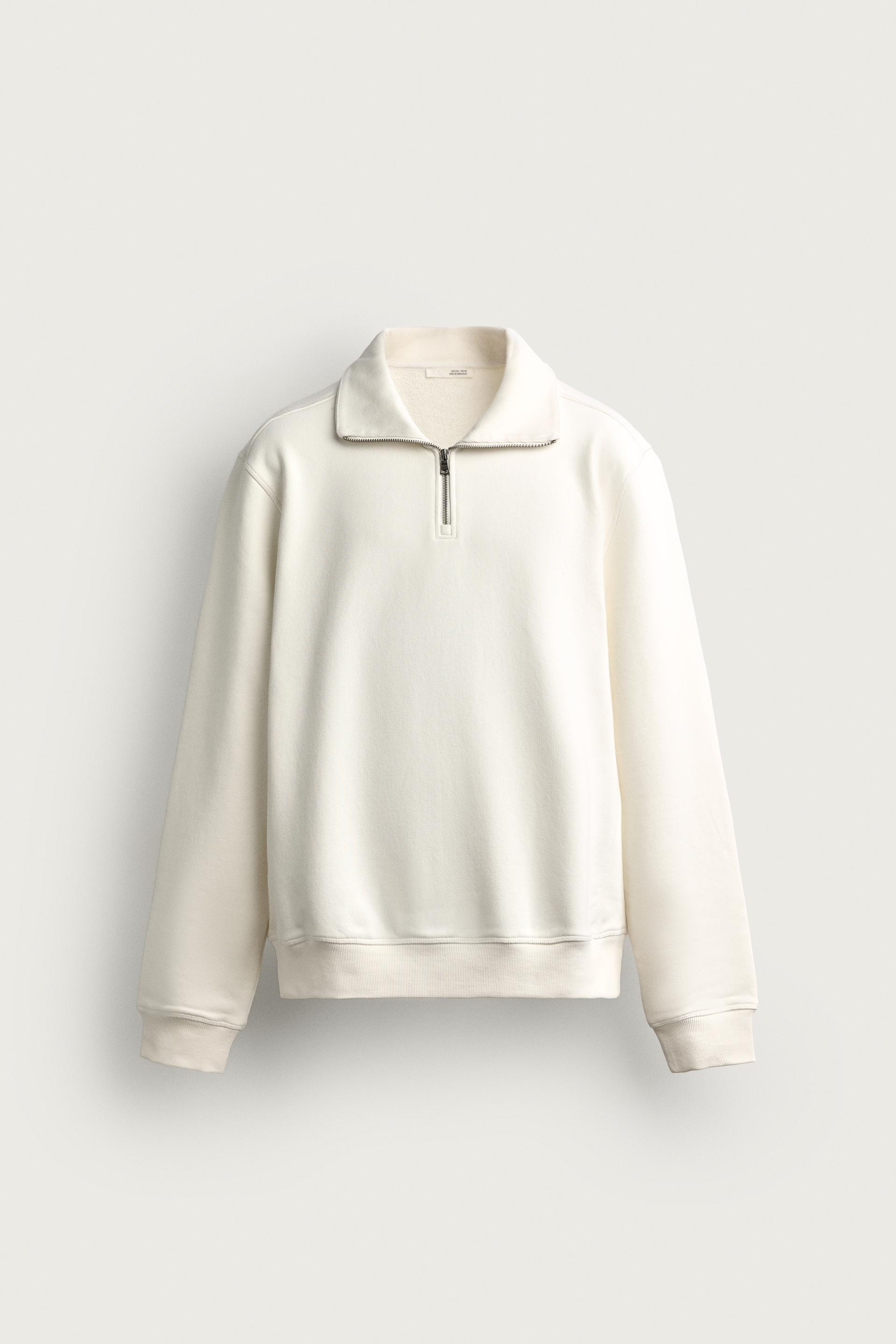 BASIC QUARTER-ZIP SWEAT-SHIRT by ZARA