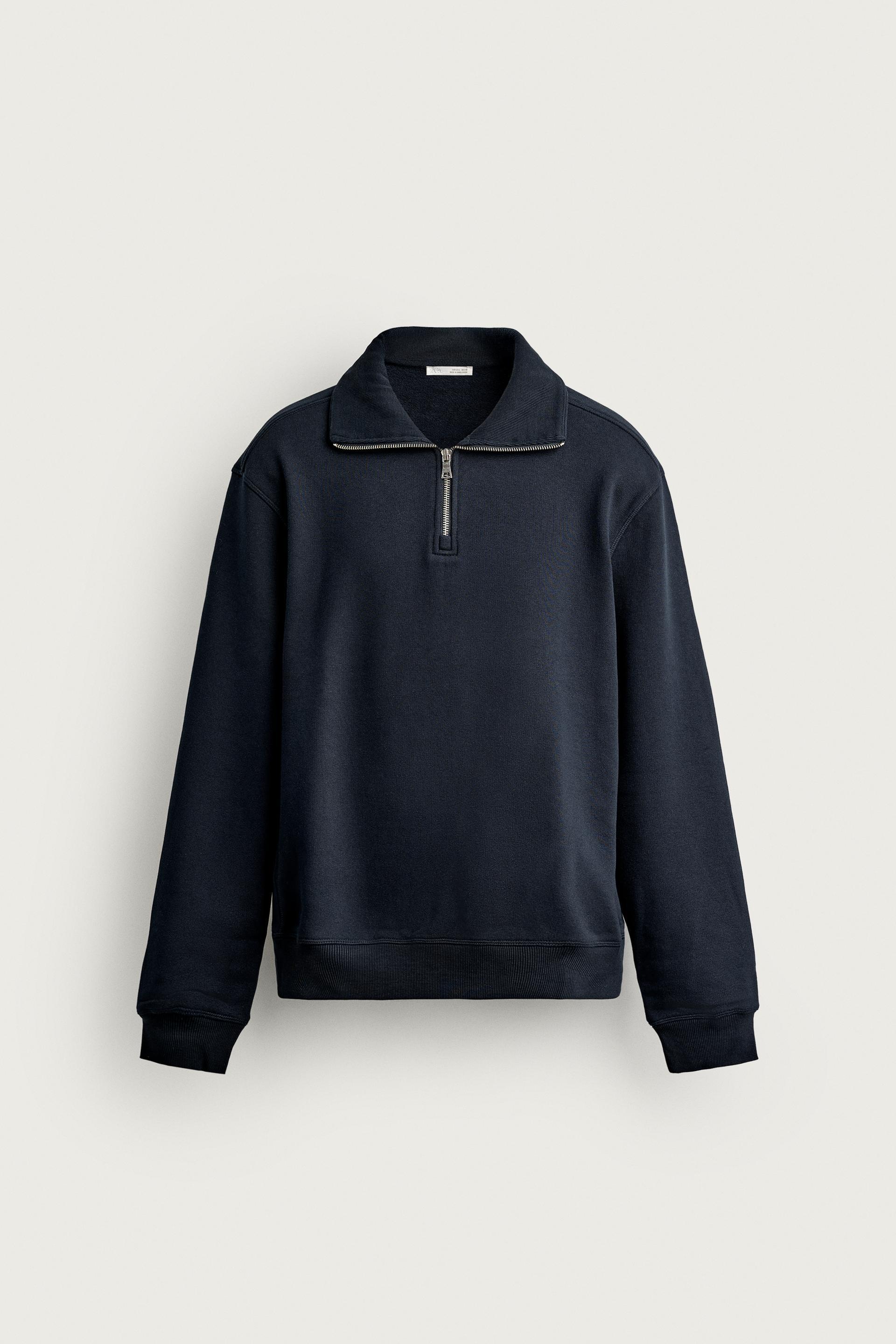 BASIC QUARTER-ZIP SWEAT-SHIRT by ZARA