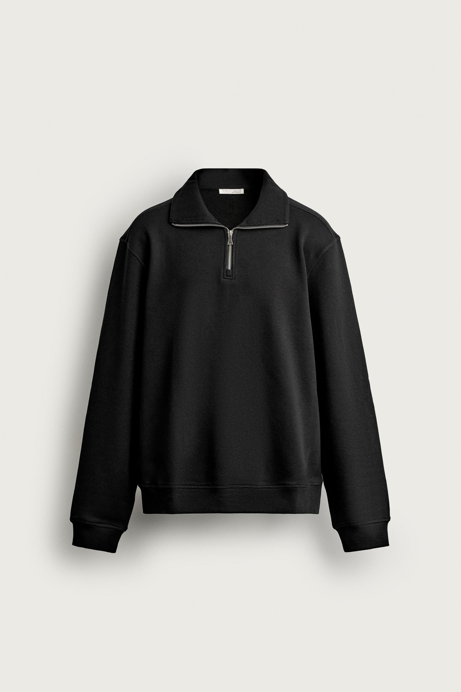 BASIC QUARTER-ZIP SWEAT-SHIRT by ZARA