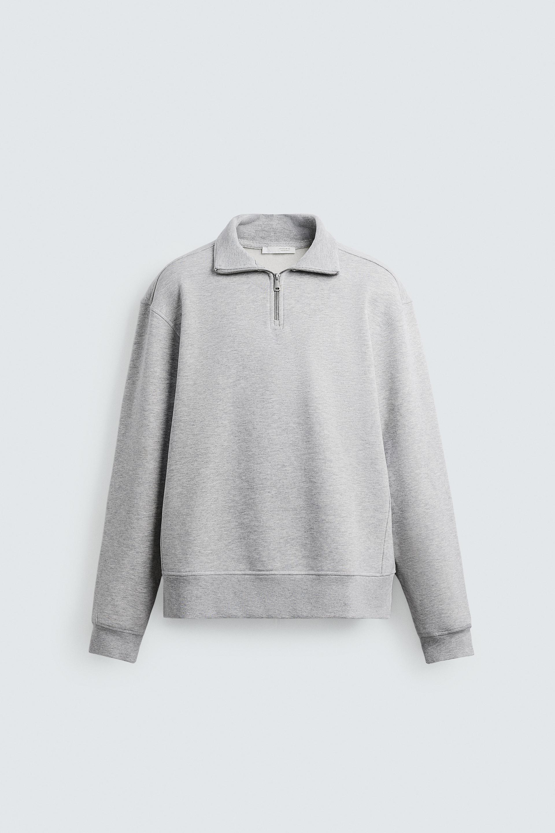 BASIC QUARTER-ZIP SWEAT-SHIRT by ZARA