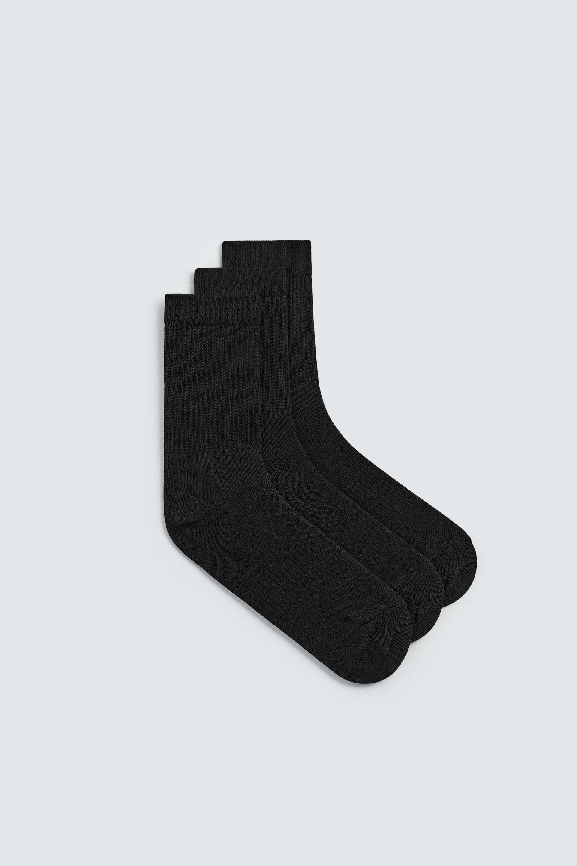 BASIC RIB SOCKS PACK 3 by ZARA