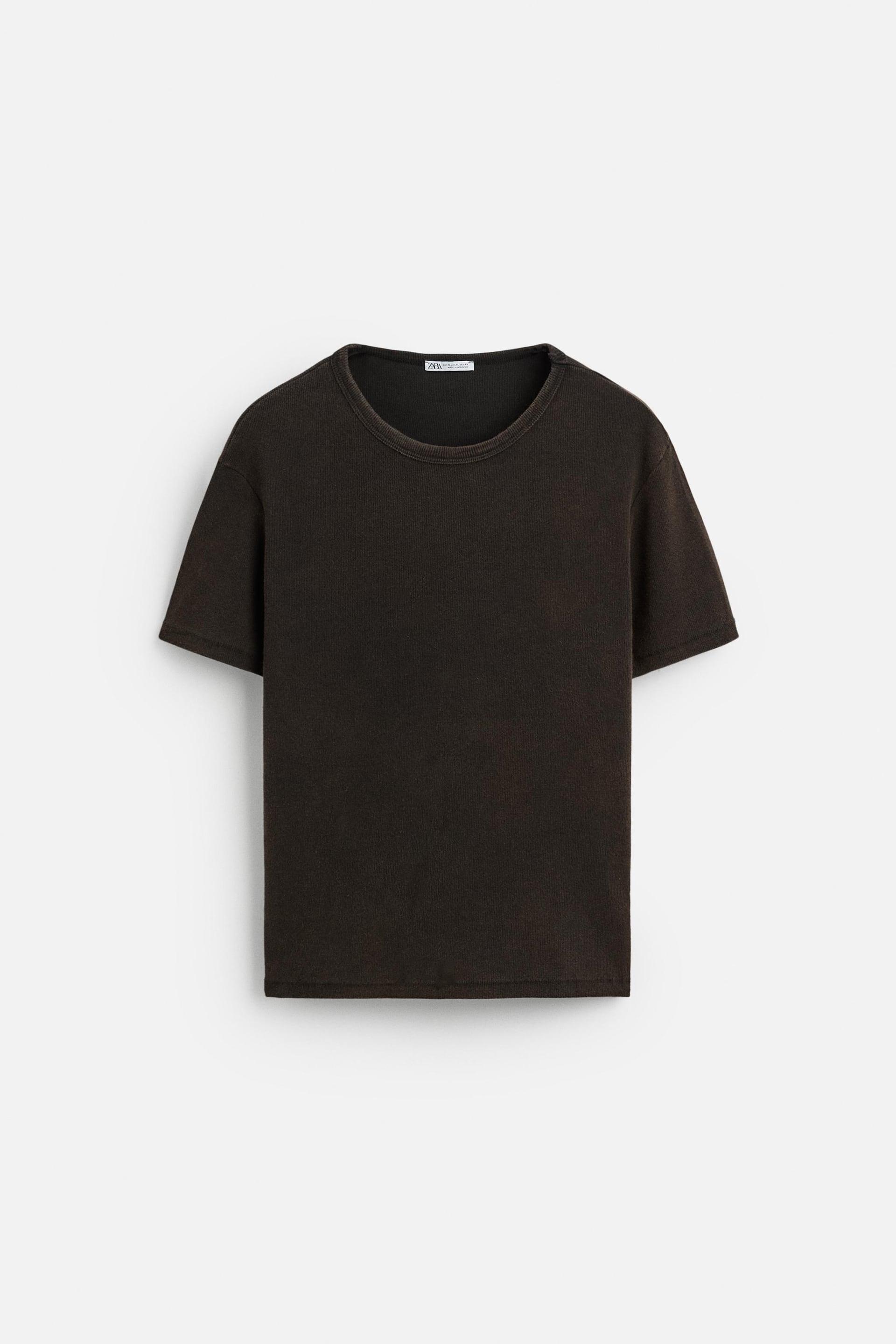 BASIC RIBBED T-SHIRT by ZARA