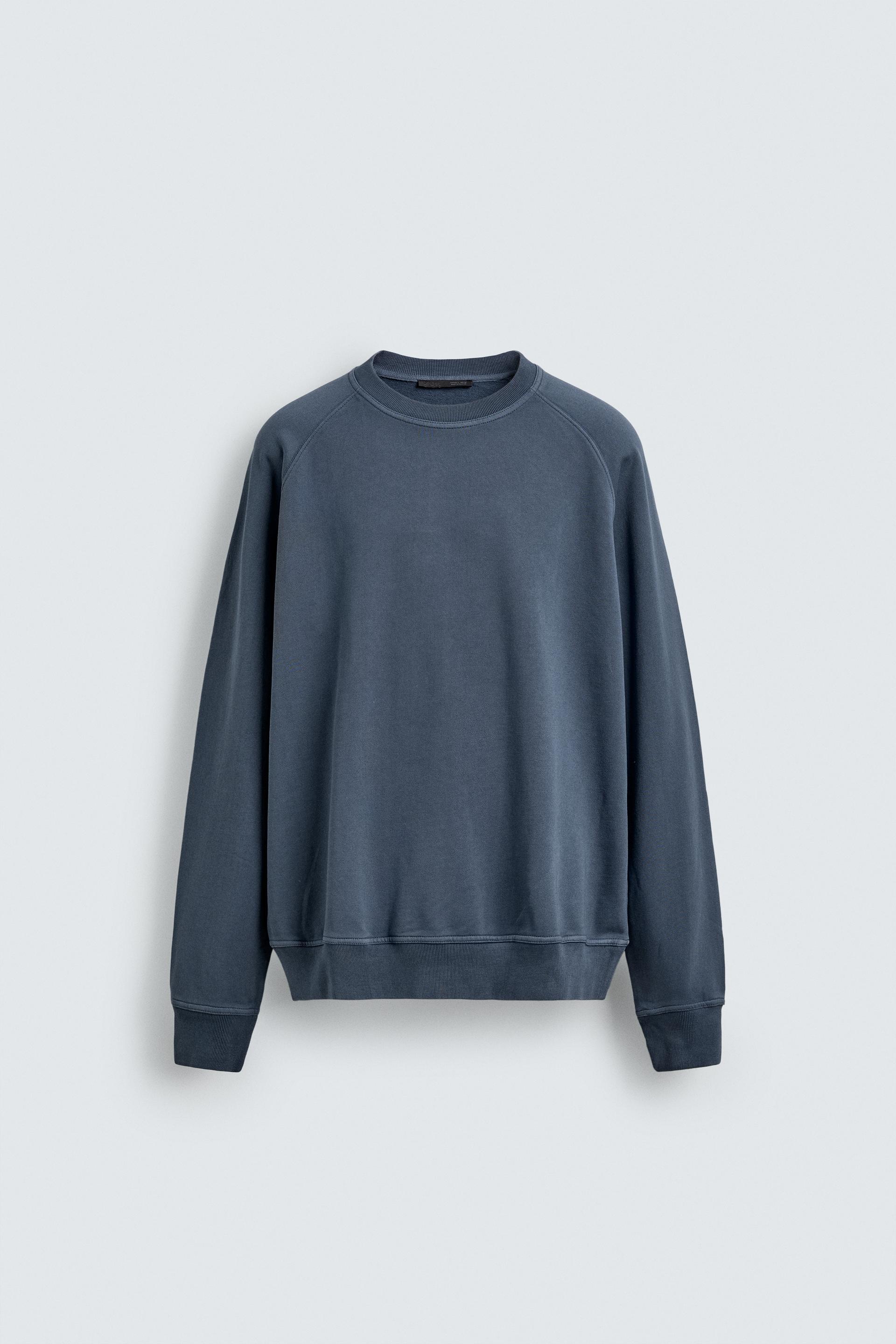 BASIC WASHED CREWNECK SWEAT-SHIRT by ZARA
