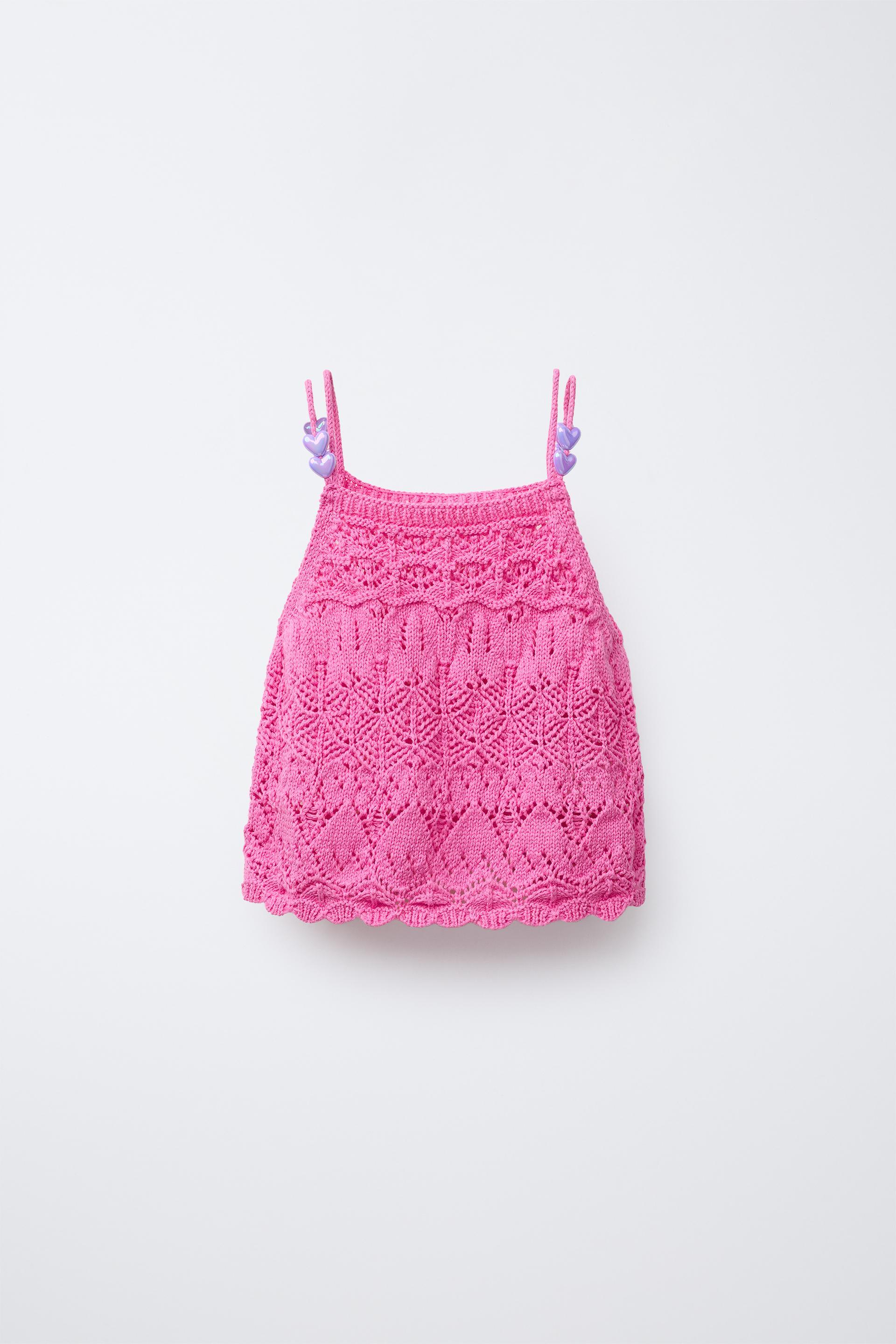 BEADED KNIT TOP by ZARA