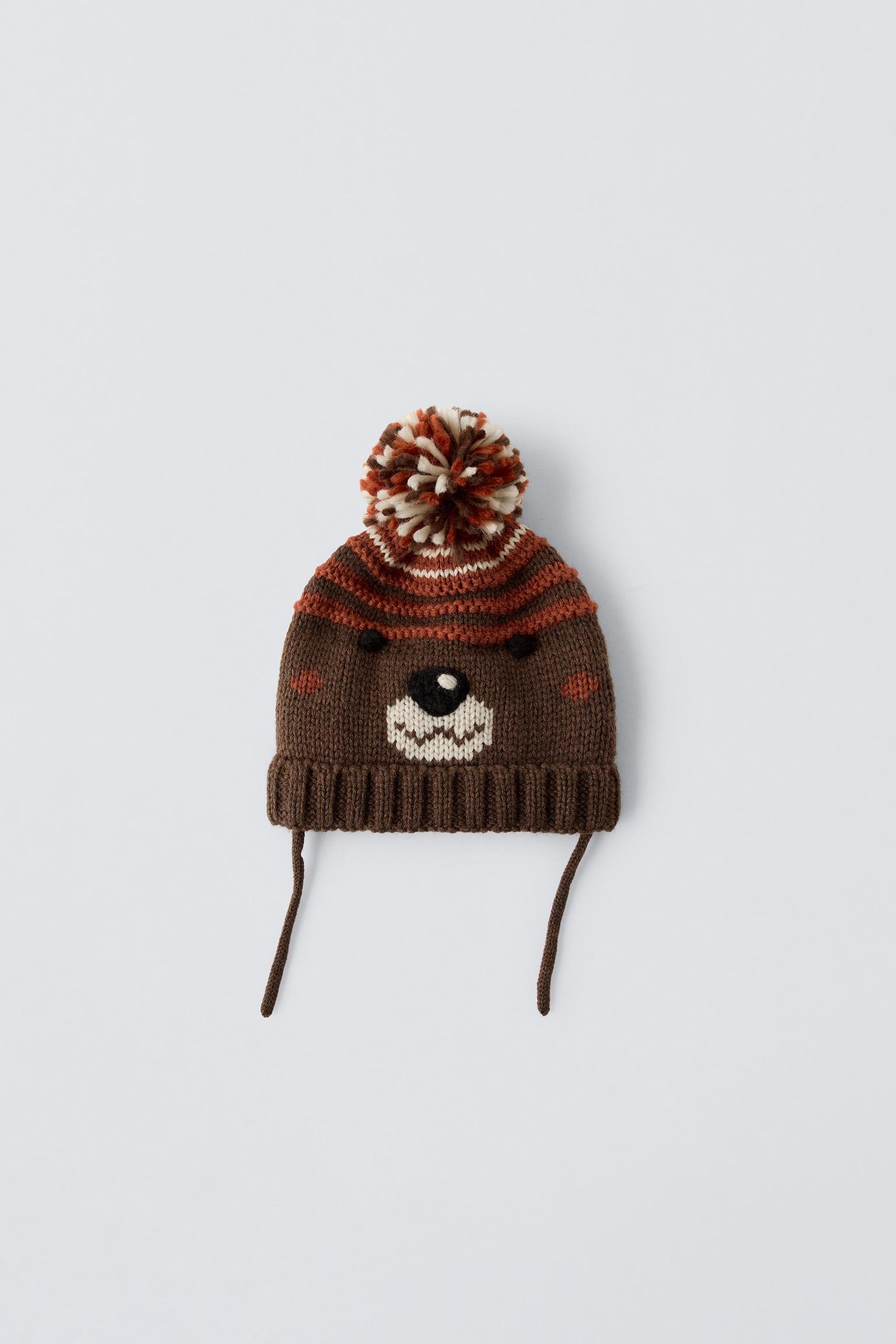 BEAR KNIT HAT by ZARA