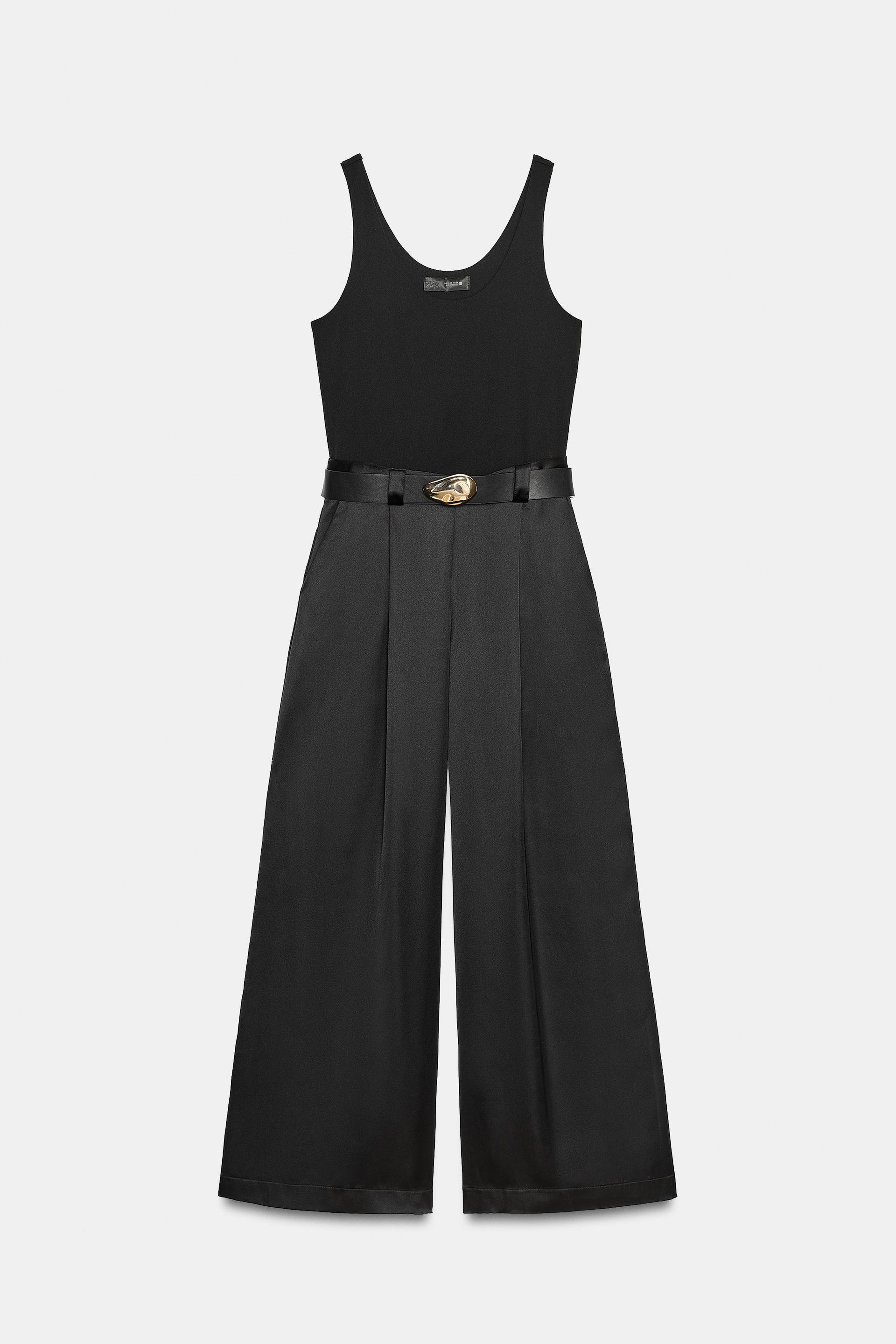 BELTED COMBINATION JUMPSUIT by ZARA