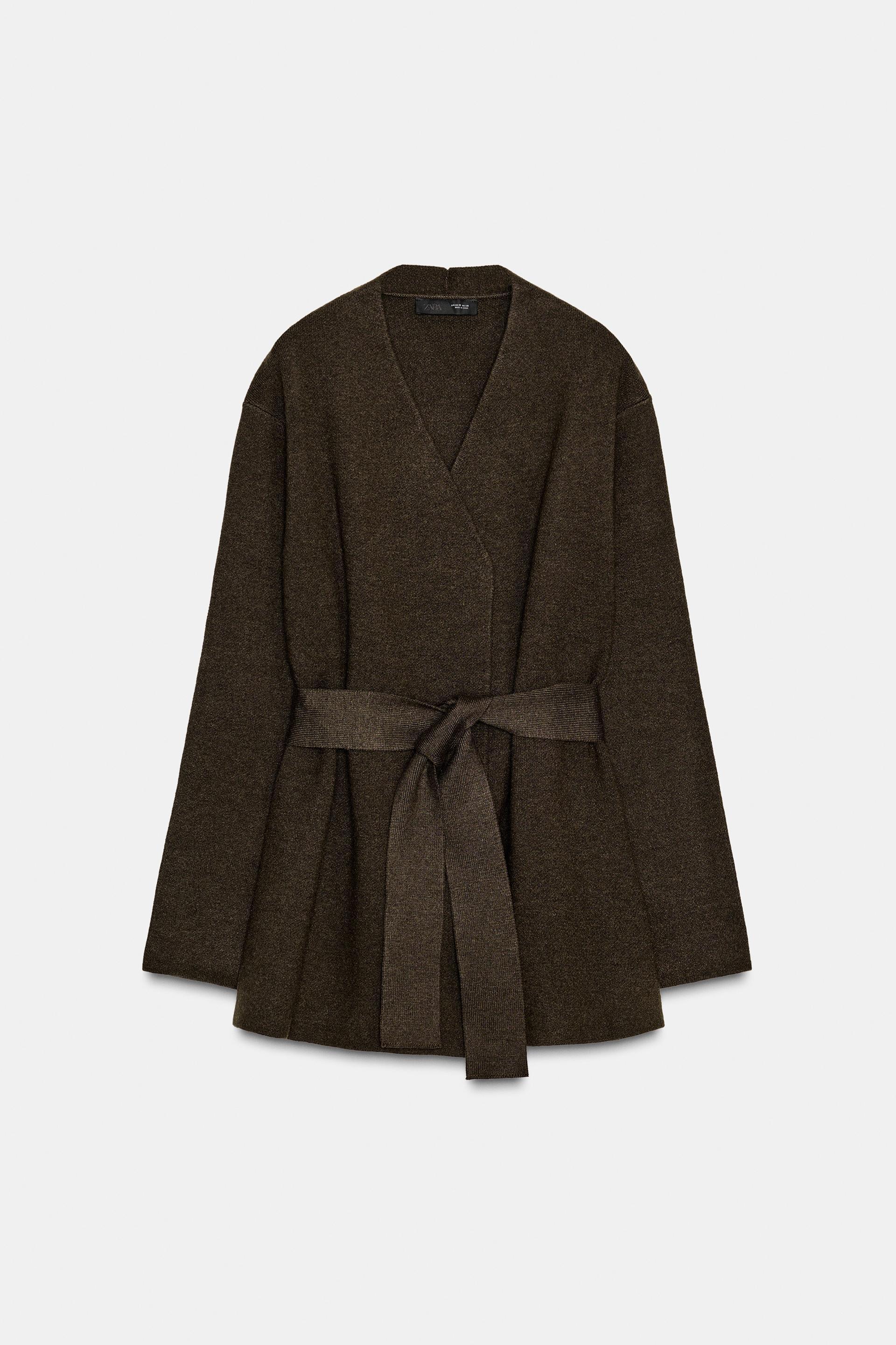 BELTED KNIT CARDIGAN by ZARA